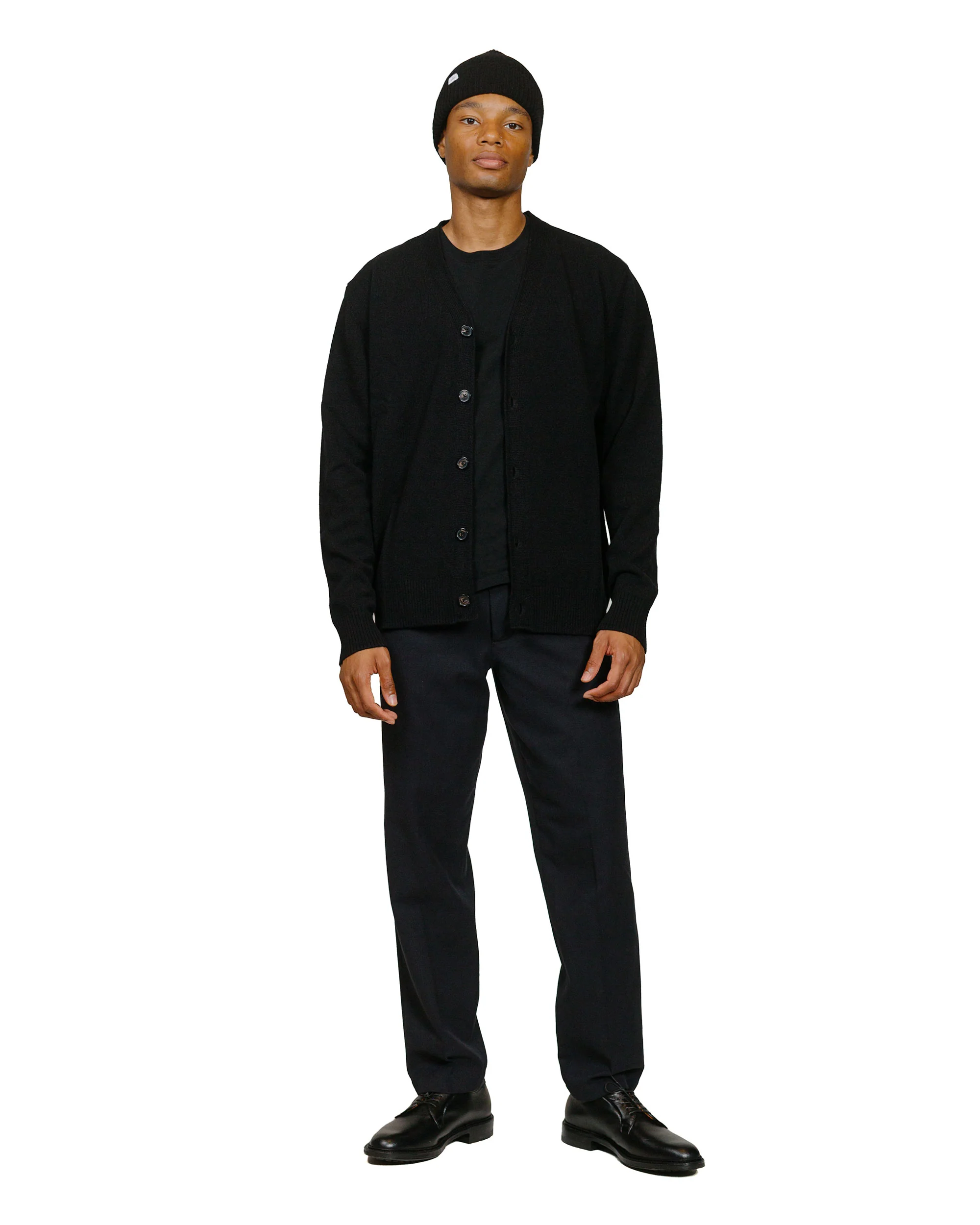 Norse Projects Standard Merino Lambswool Cardigan Black - Image 4