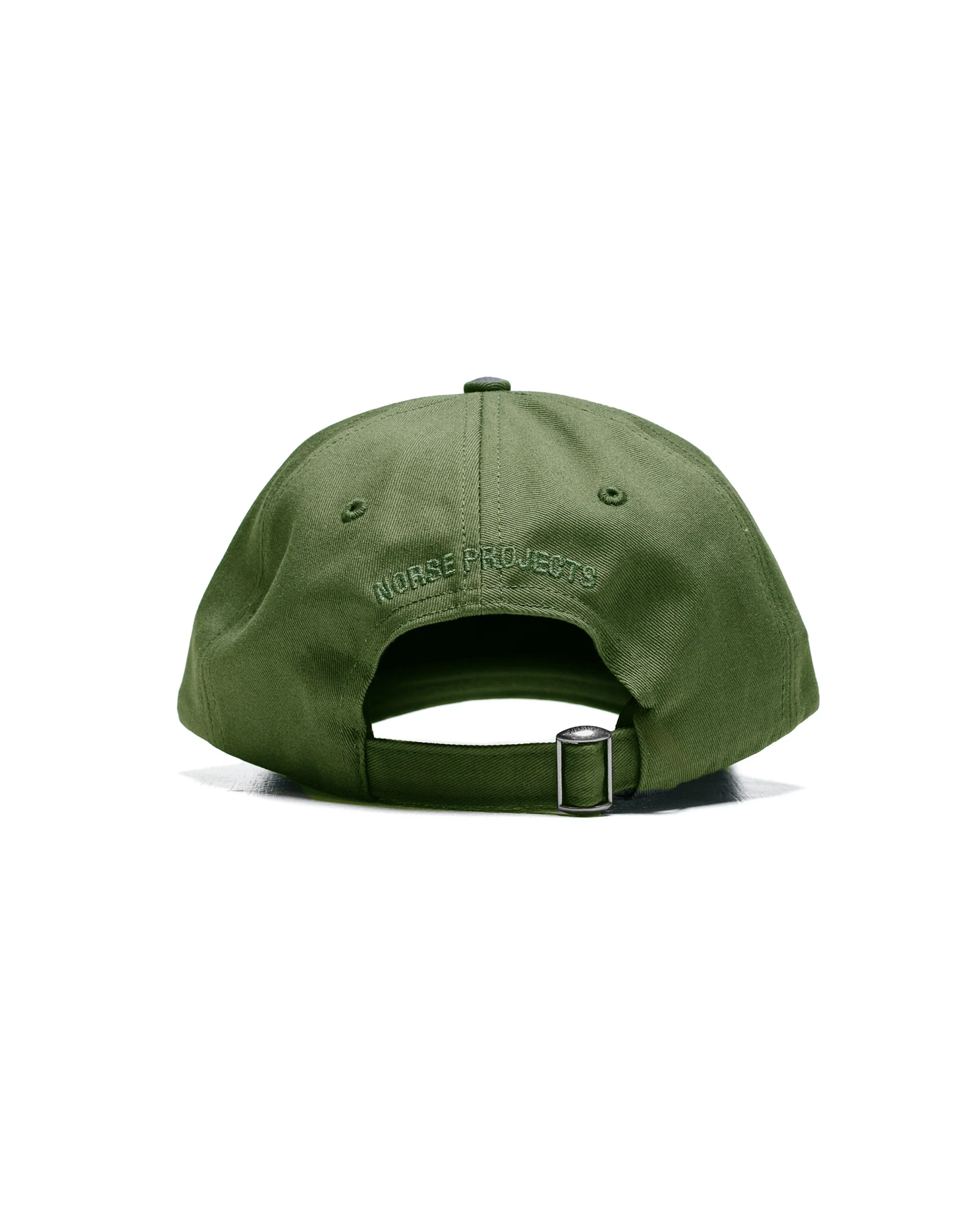 Norse Projects Twill Sports Cap Moss Green - Image 2