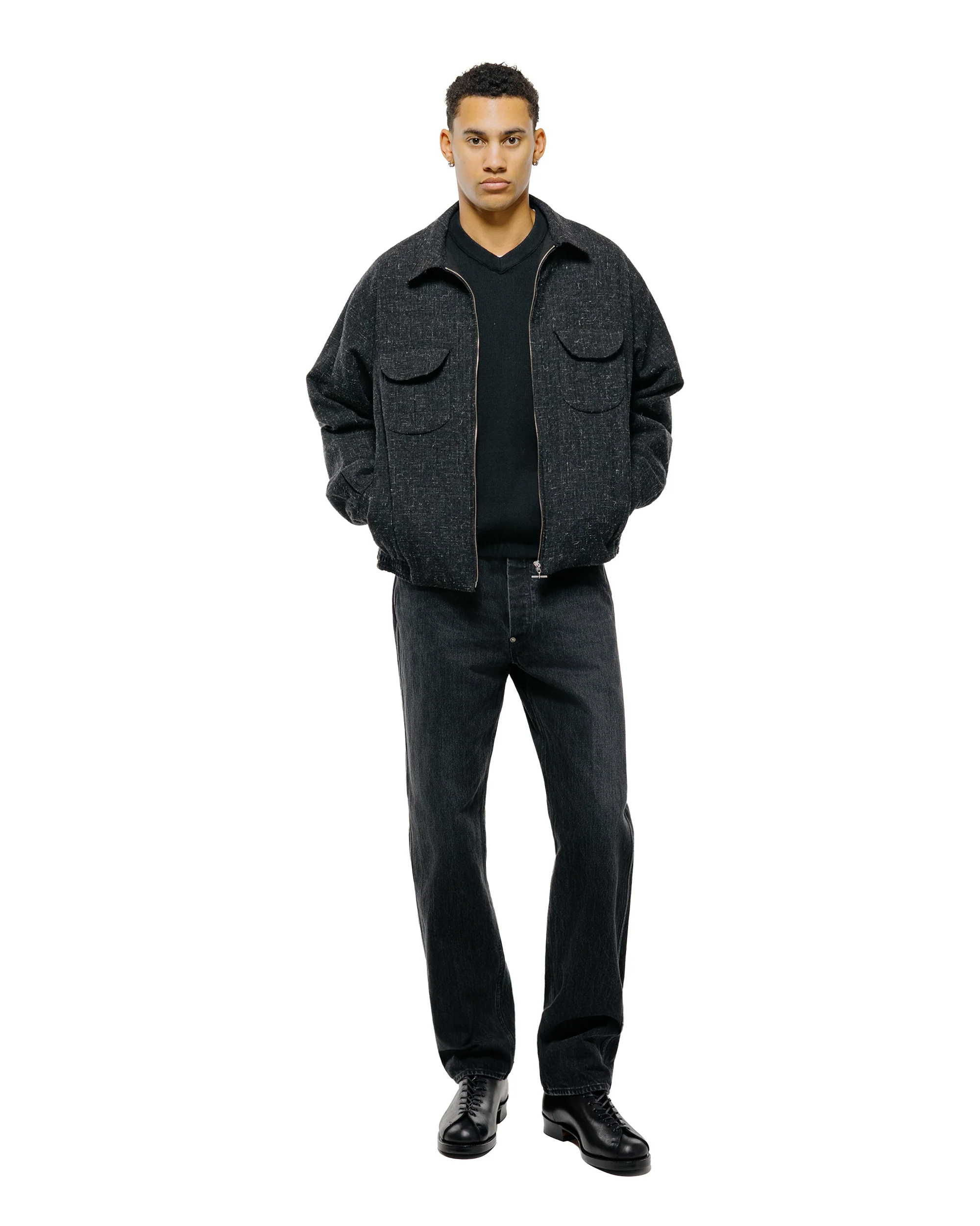 Old Joe Flat-Back Jean Trouser'946' Graphite - Image 4