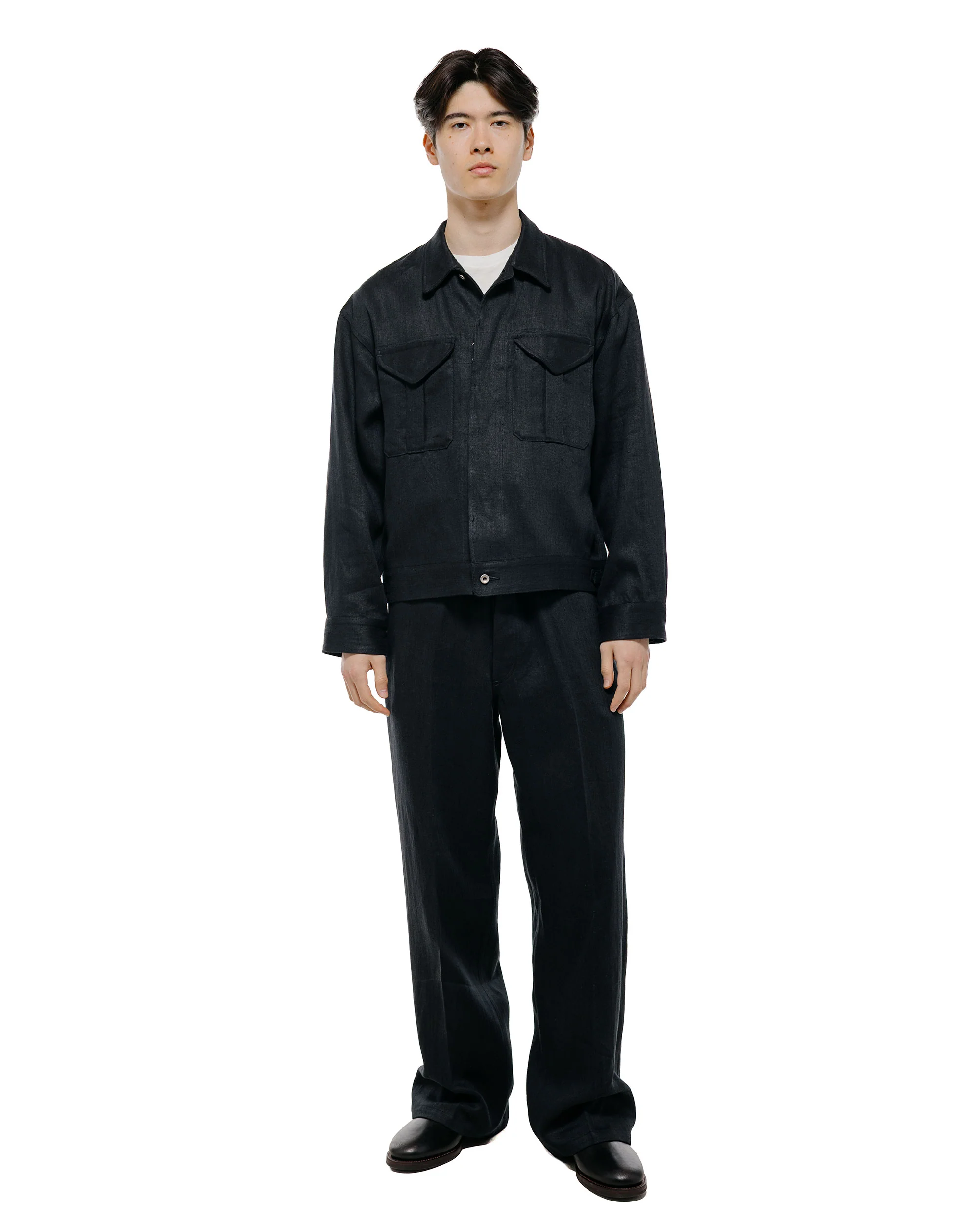 Old Joe Fly-Front Arthur Jacket Black - Image 5
