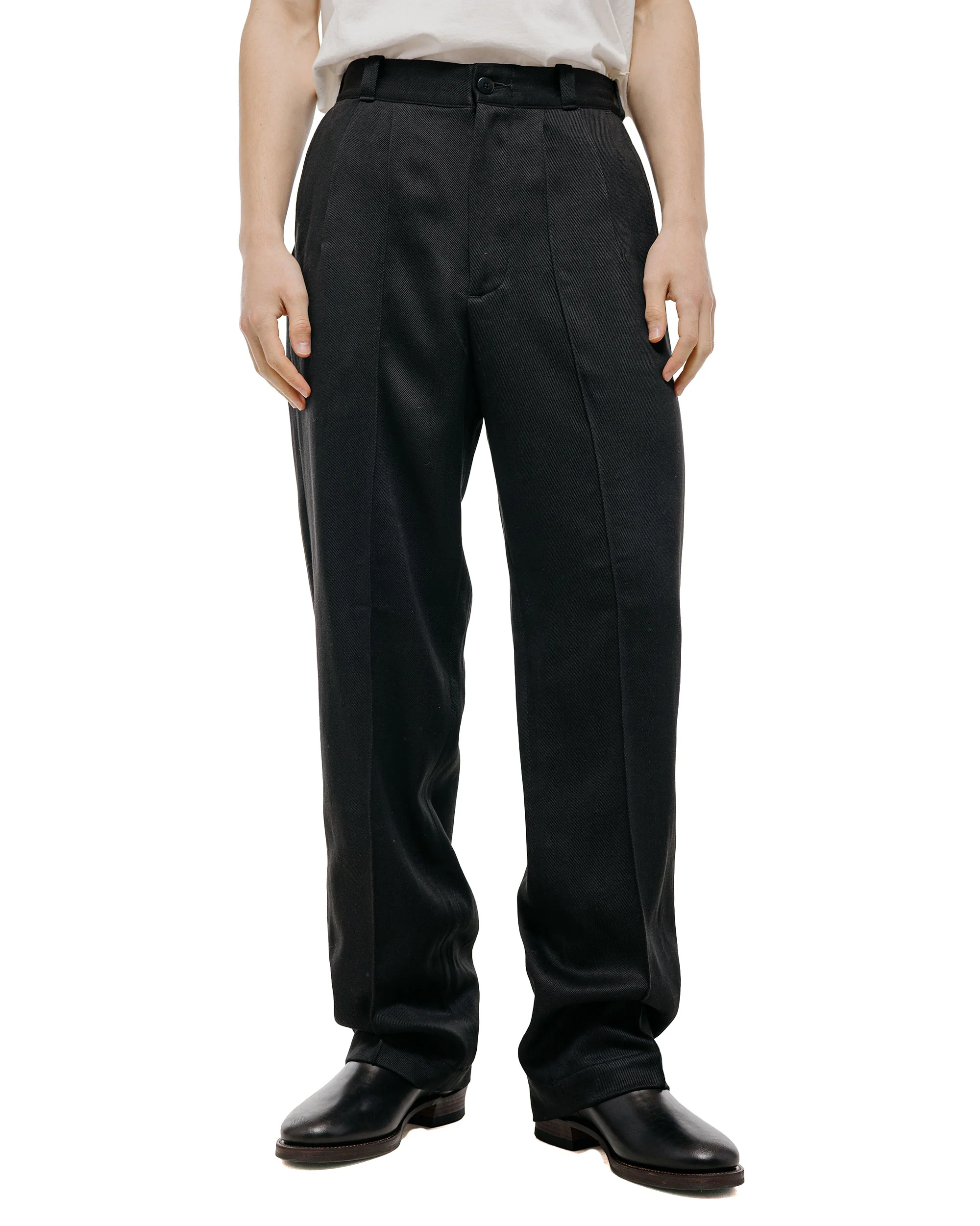 Old Joe Front Tuck Army Trouser Onyx - Image 2