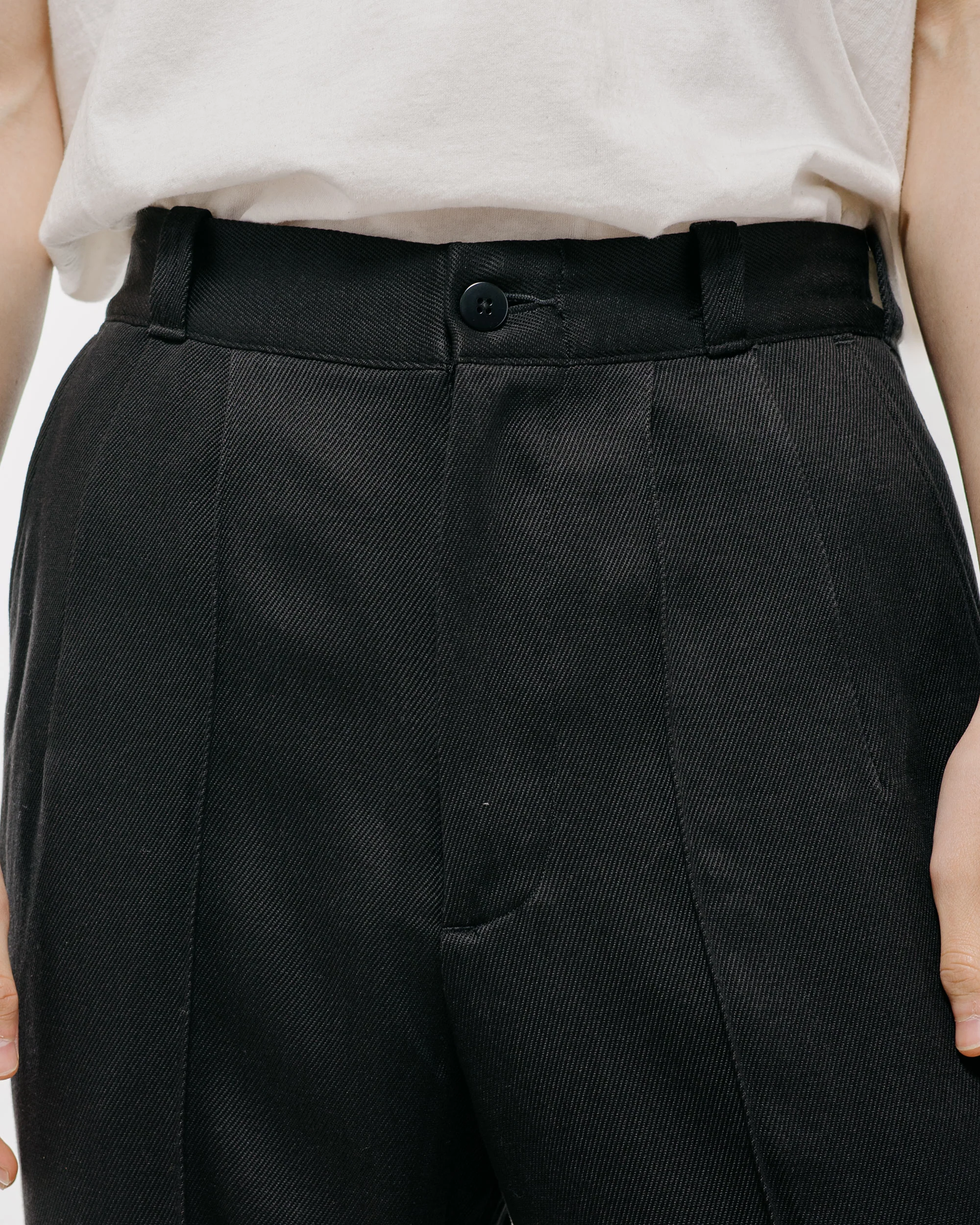 Old Joe Front Tuck Army Trouser Onyx - Image 3
