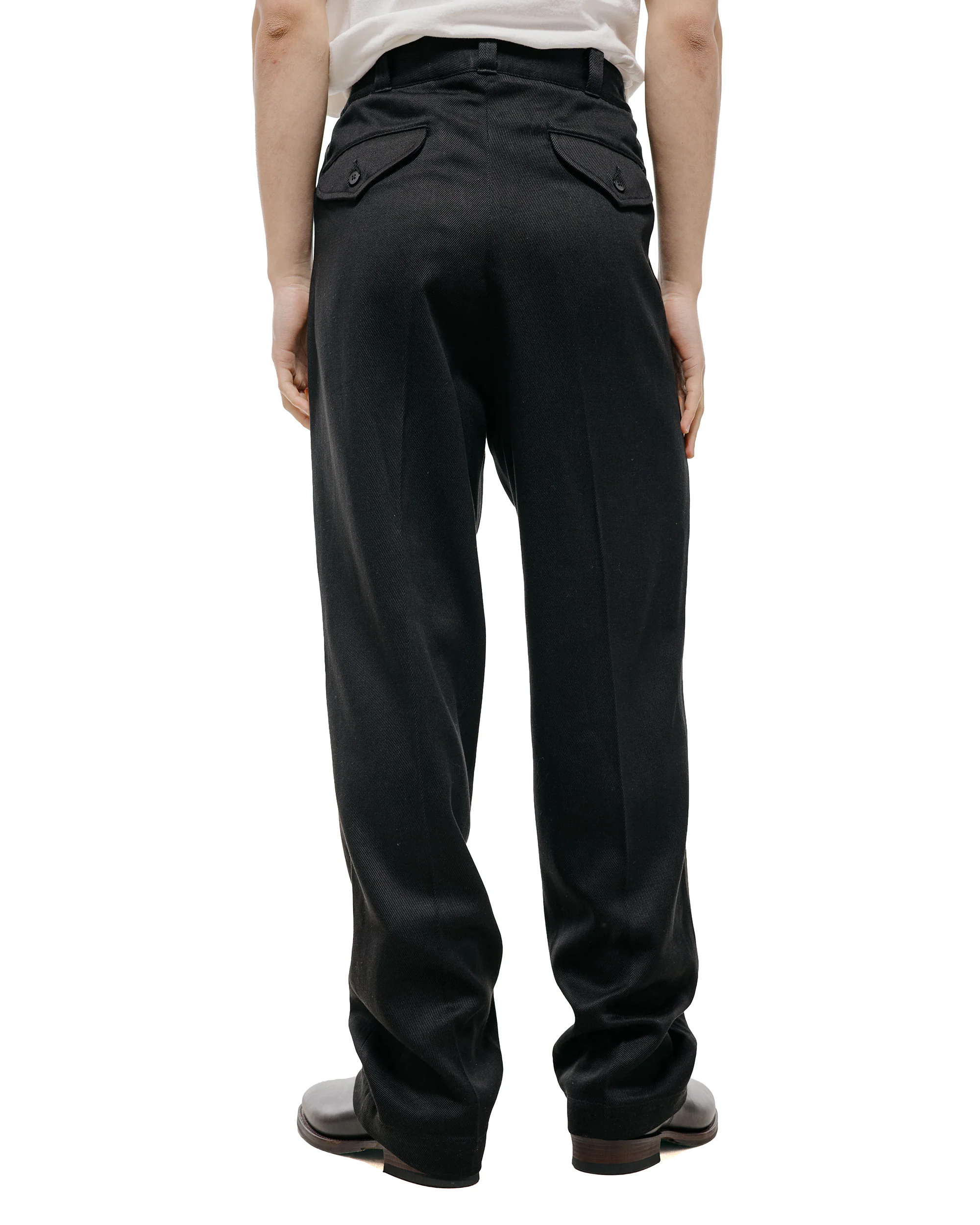 Old Joe Front Tuck Army Trouser Onyx - Image 4