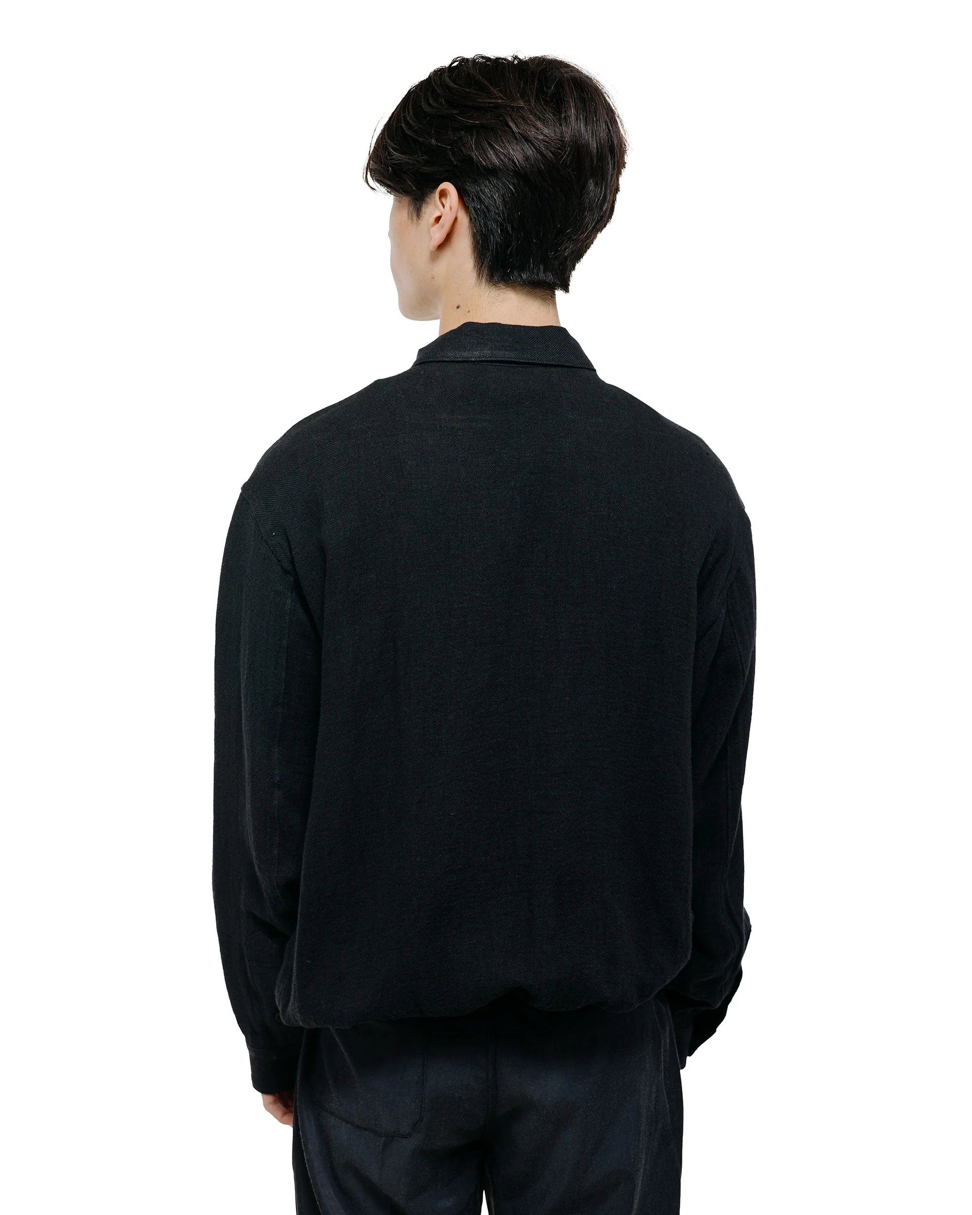 Old Joe Gathered Waist Marlboro Shirts Long Sleeve Onyx - Image 4
