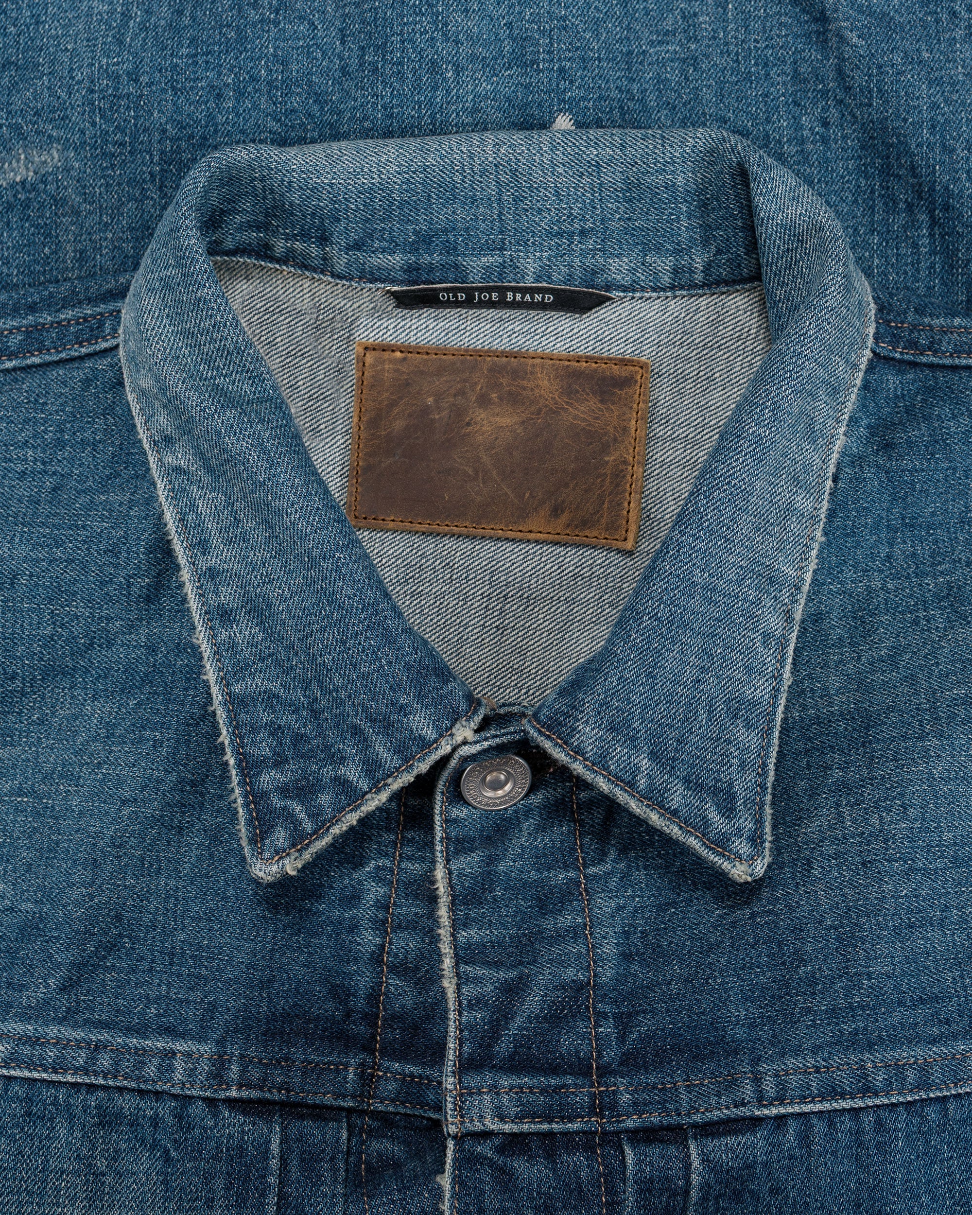 Old Joe One Pocket Jean Jacket (Scar Face & Paint) Indigo - Image 6