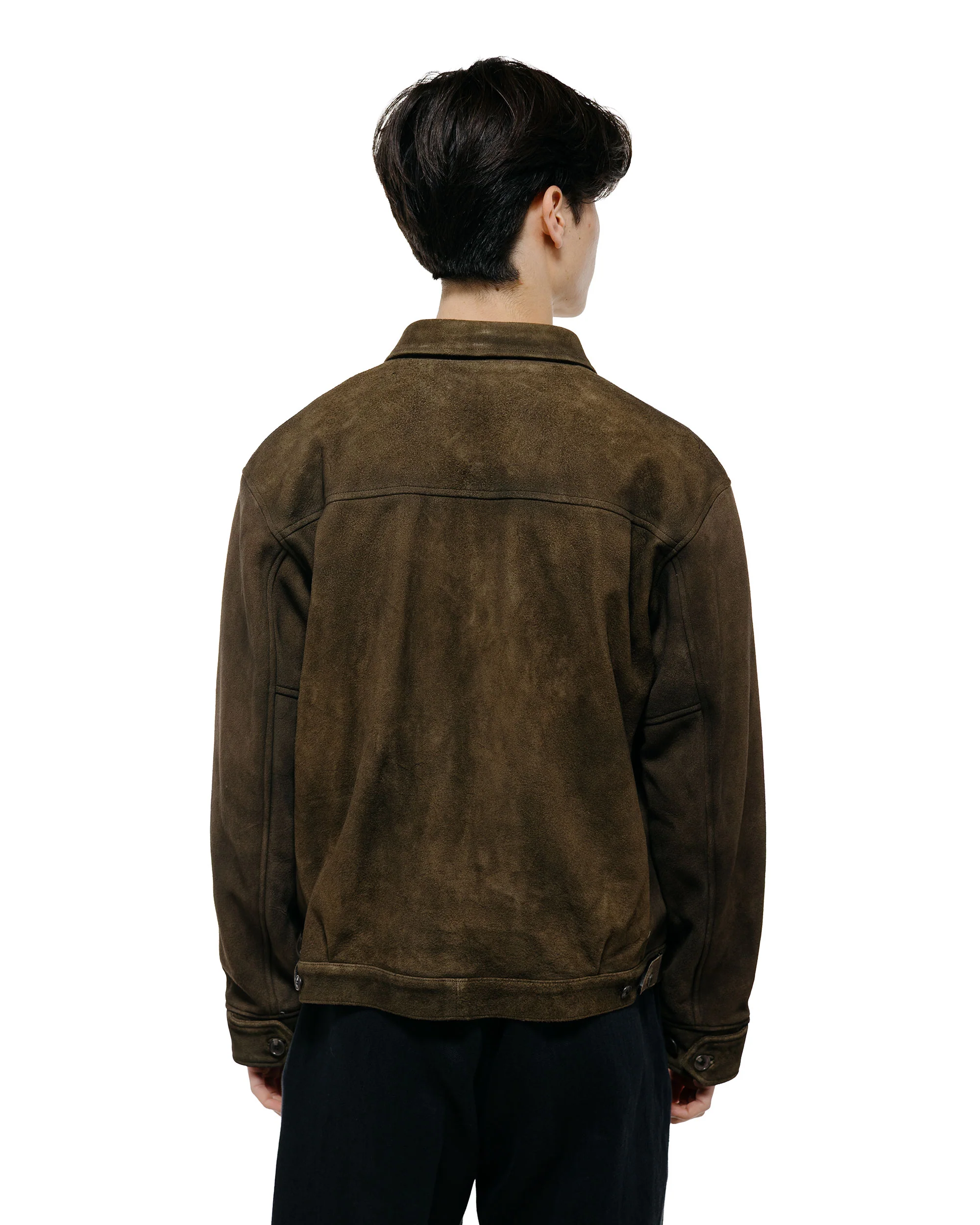 Old Joe Patina Deer Skin Jean Jacket Suede Oak Suede - Image 4