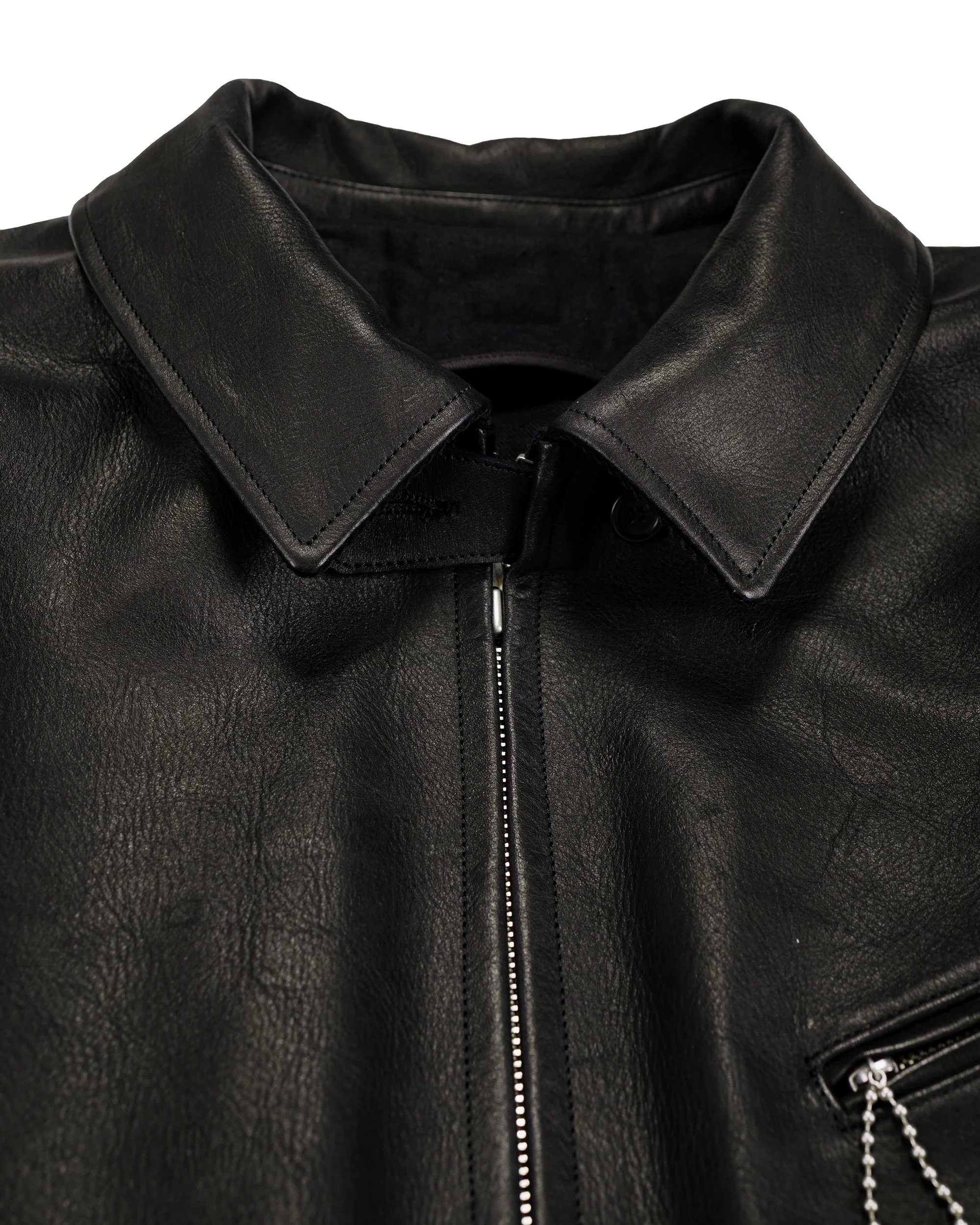 Old Joe Patina Horse-Hide Hercules Jacket Patina Black - Image 5