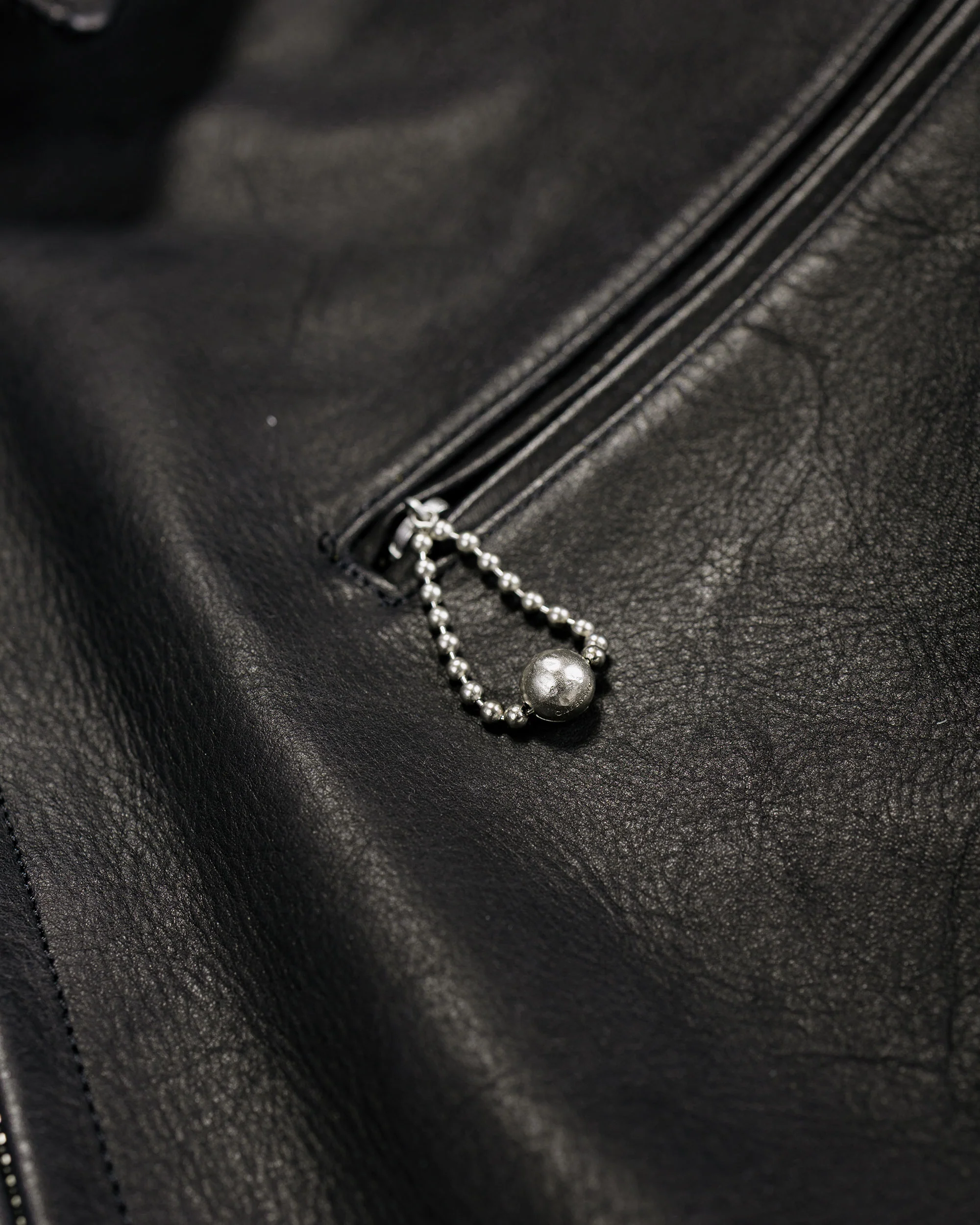 Old Joe Patina Horse-Hide Hercules Jacket Patina Black - Image 6