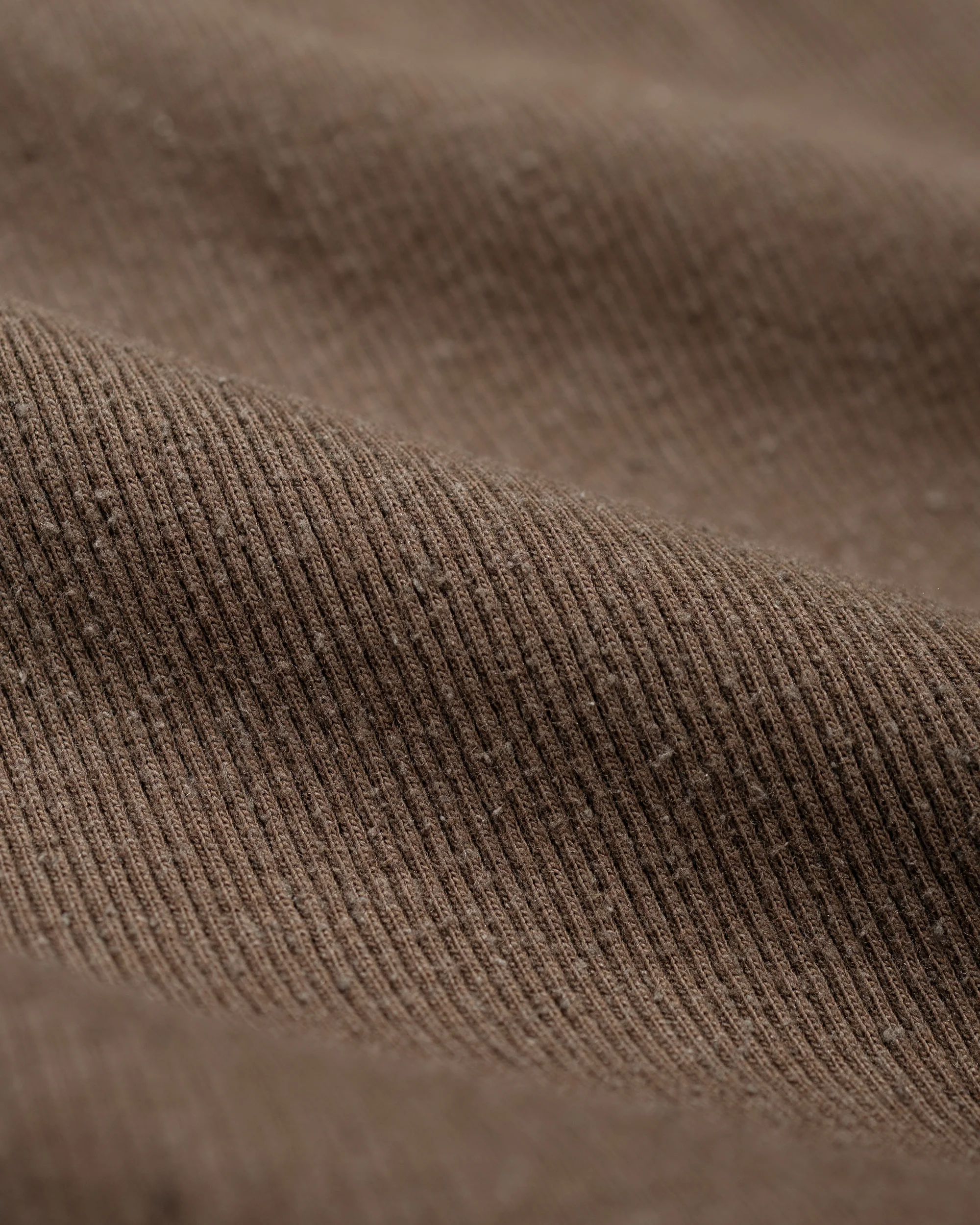 Old Joe Quater Zip Silk Nep Ripped Shirt Bark - Image 6