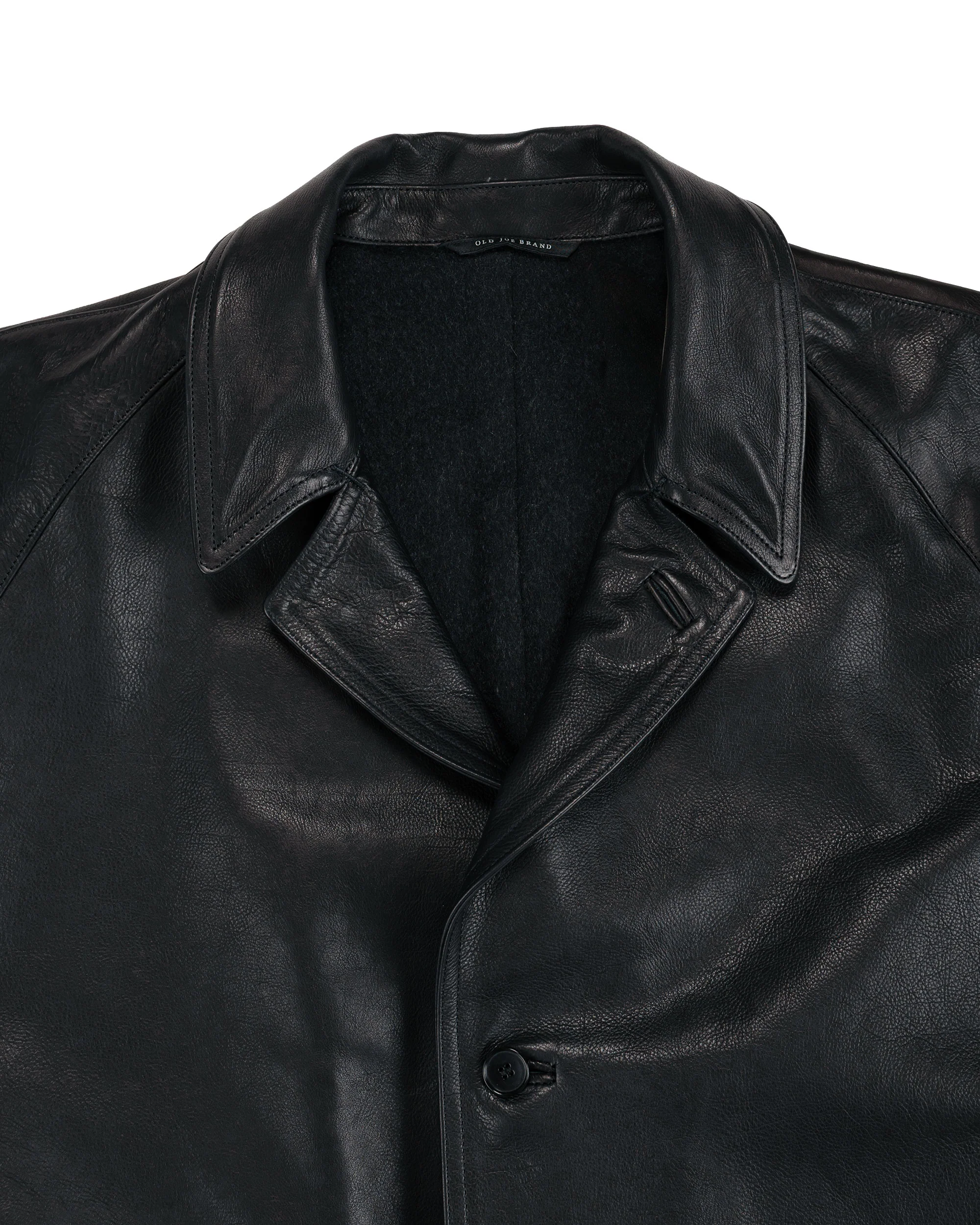 Old Joe Stunning Leather Vehicle Coat (Italian Calf) Onyx Black - Image 5