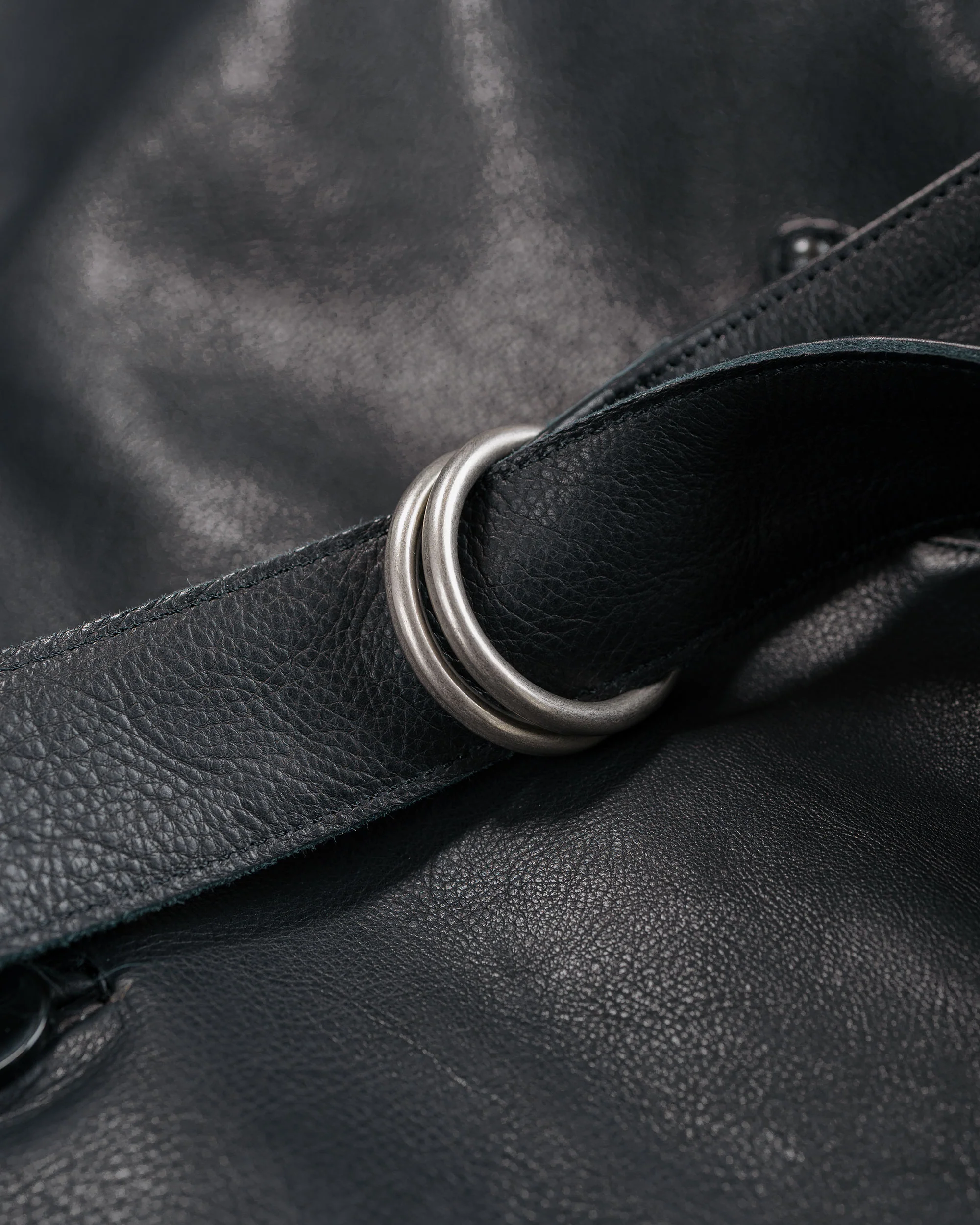 Old Joe Stunning Leather Vehicle Coat (Italian Calf) Onyx Black - Image 6