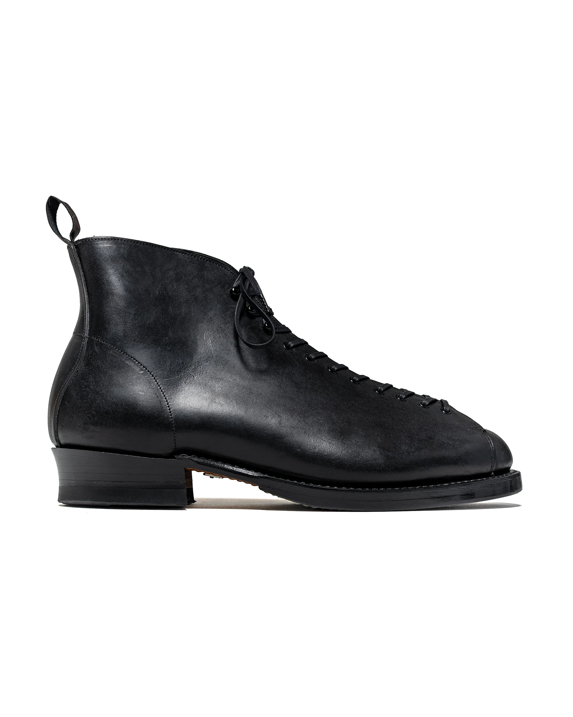 Old Joe 'The Welder' Stunning Leather Monkey Boots Black Horse Butt