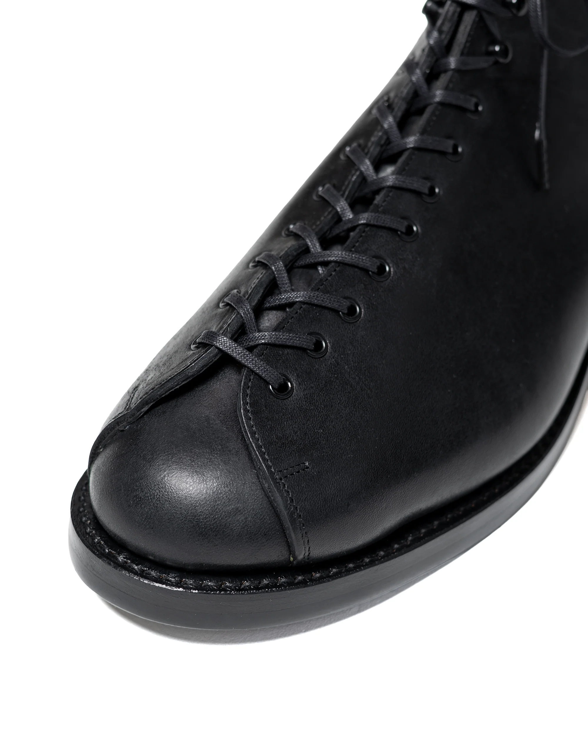 Old Joe 'The Welder' Stunning Leather Monkey Boots Black Horse Butt - Image 3