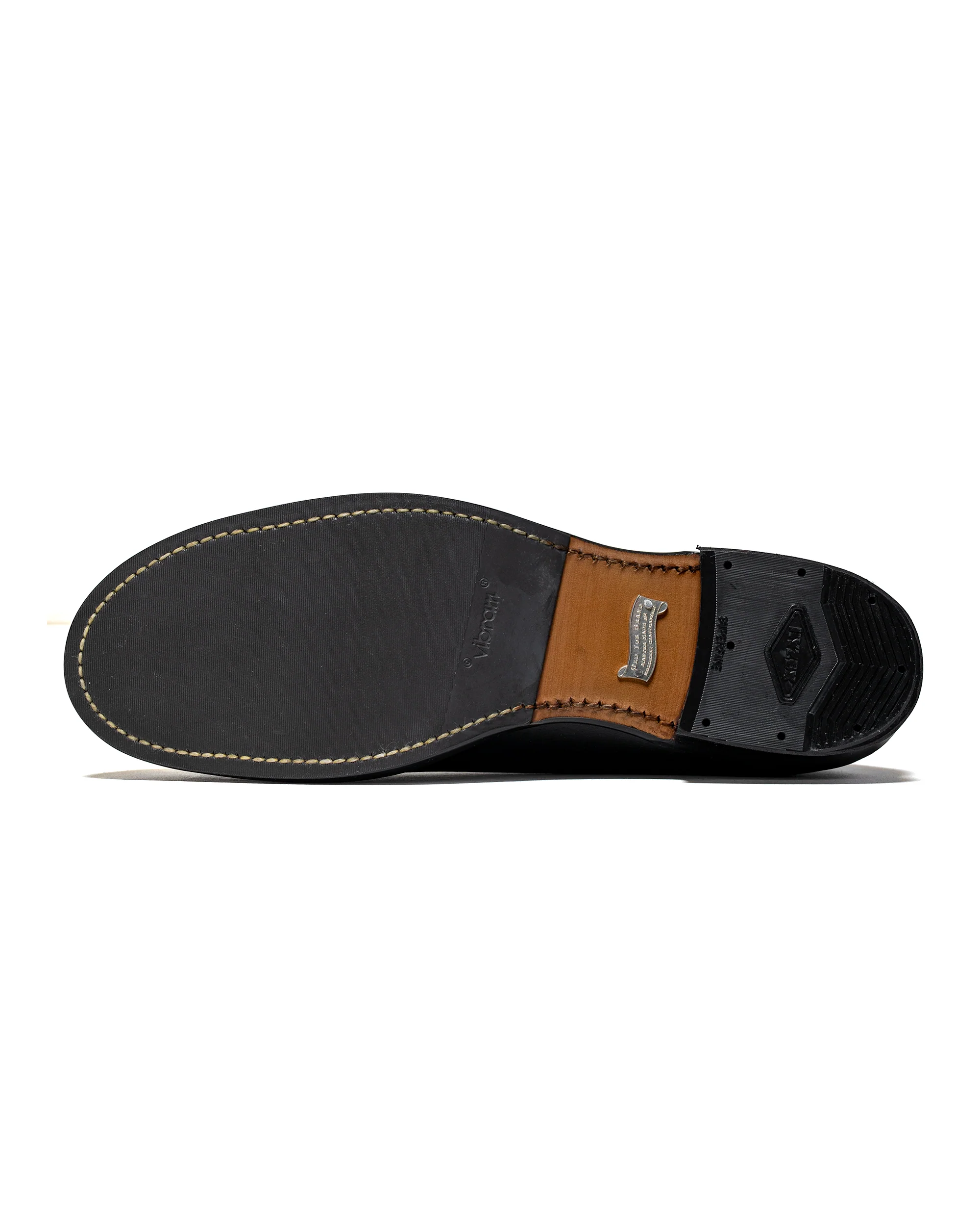 Old Joe 'The Welder' Stunning Leather Monkey Boots Black Horse Butt - Image 6
