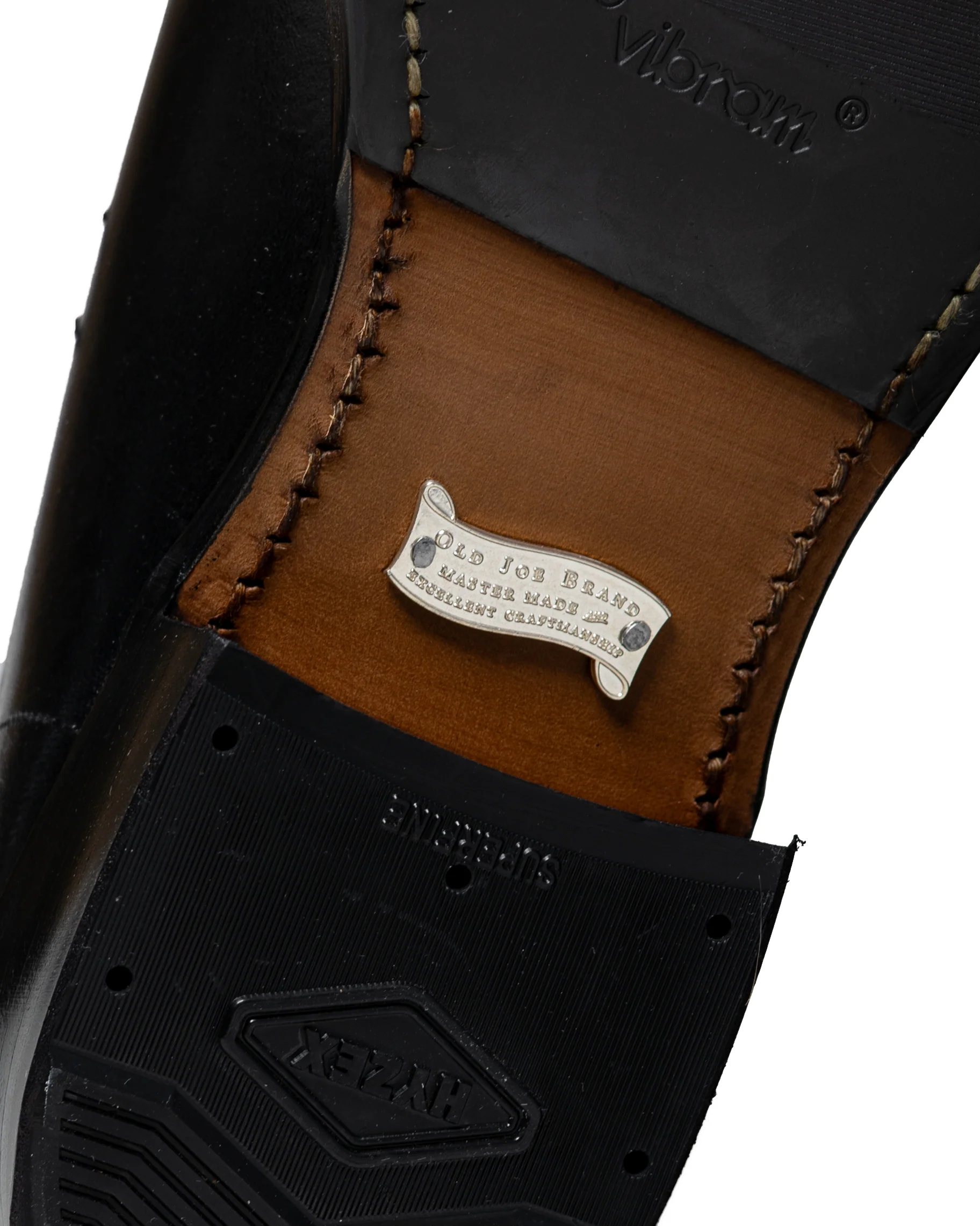 Old Joe 'The Welder' Stunning Leather Monkey Boots Black Horse Butt - Image 7