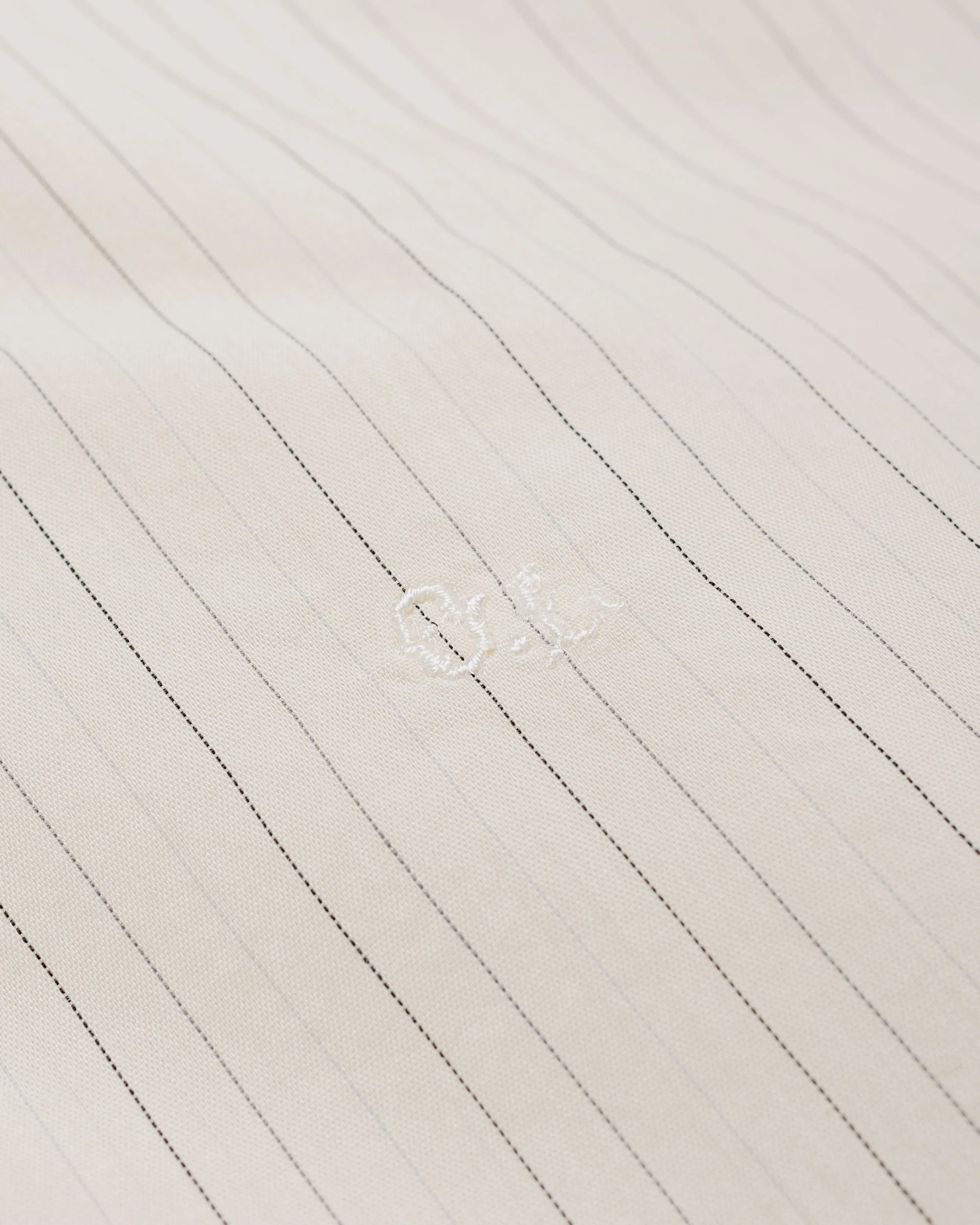 Our Legacy Above Shirt Faded Bone Windstripe Lyocell - Image 6