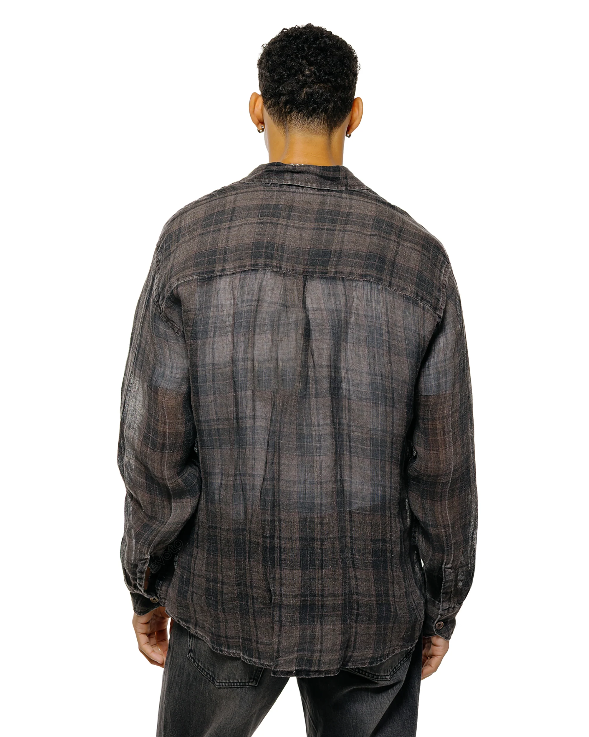 Our Legacy Above Shirt Penumbra Check Sheercoat Linen - Image 3