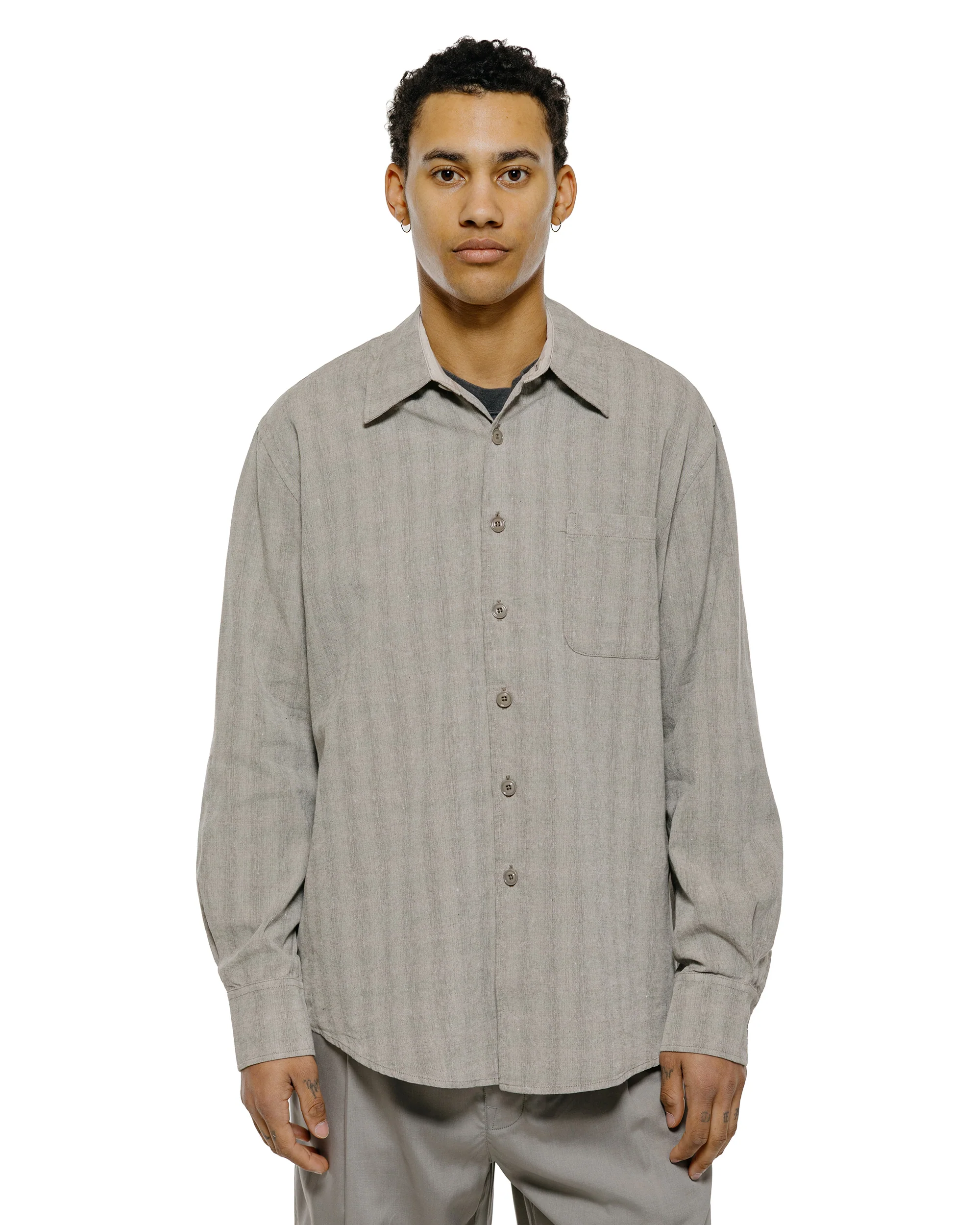 Our Legacy Above Shirt Sage Trail Check Dryline Weave - Image 2
