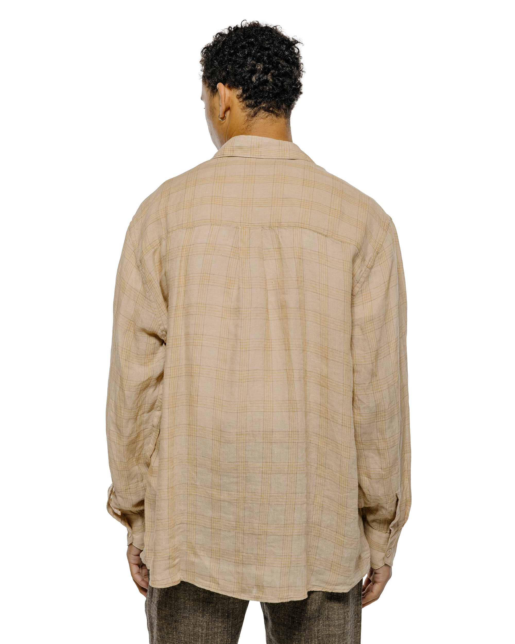 Our Legacy Above Shirt Vacay Check Gauze Linen - Image 3