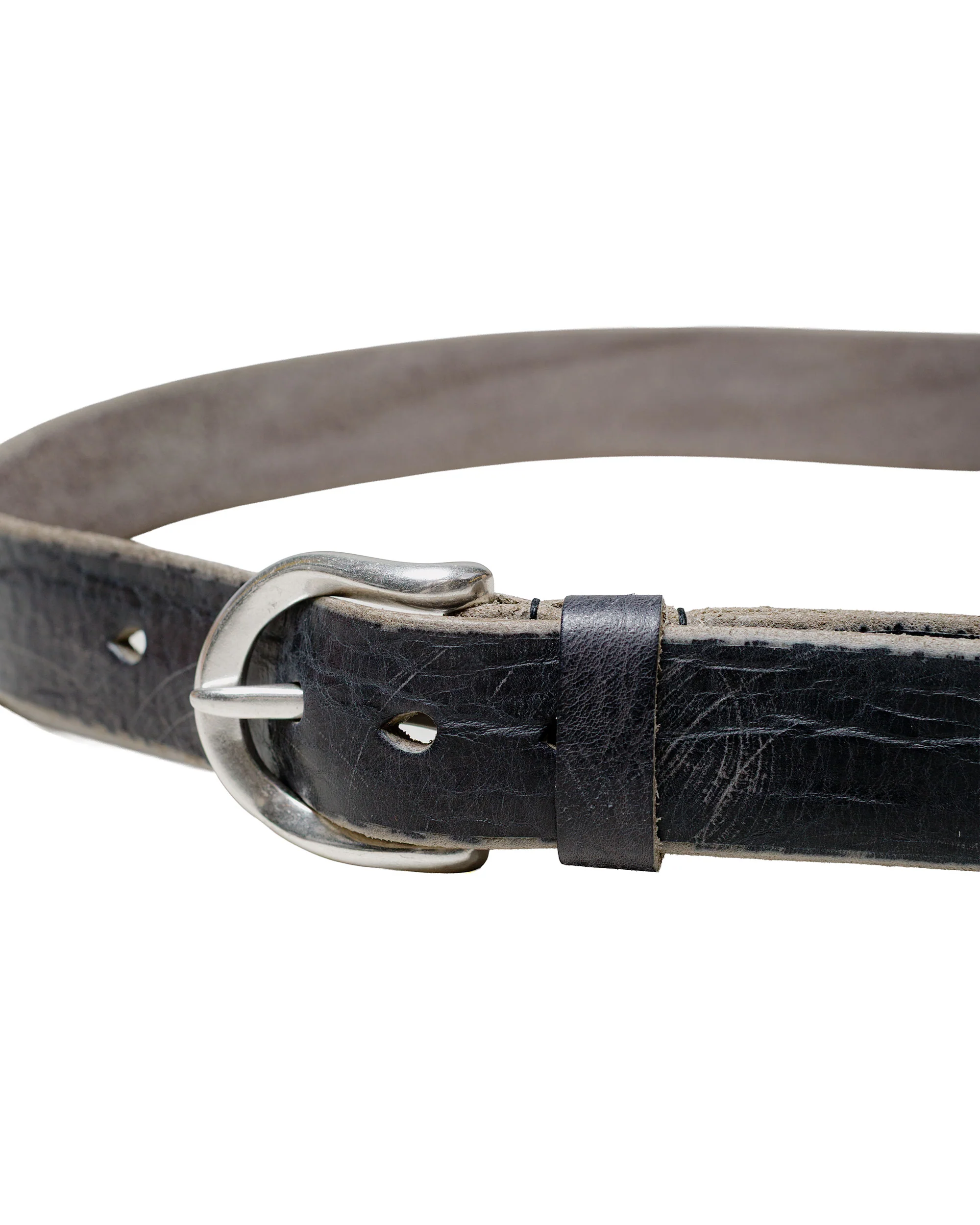 Our Legacy Belt 3.5CM Soft Coal Torn Bovine - Image 2