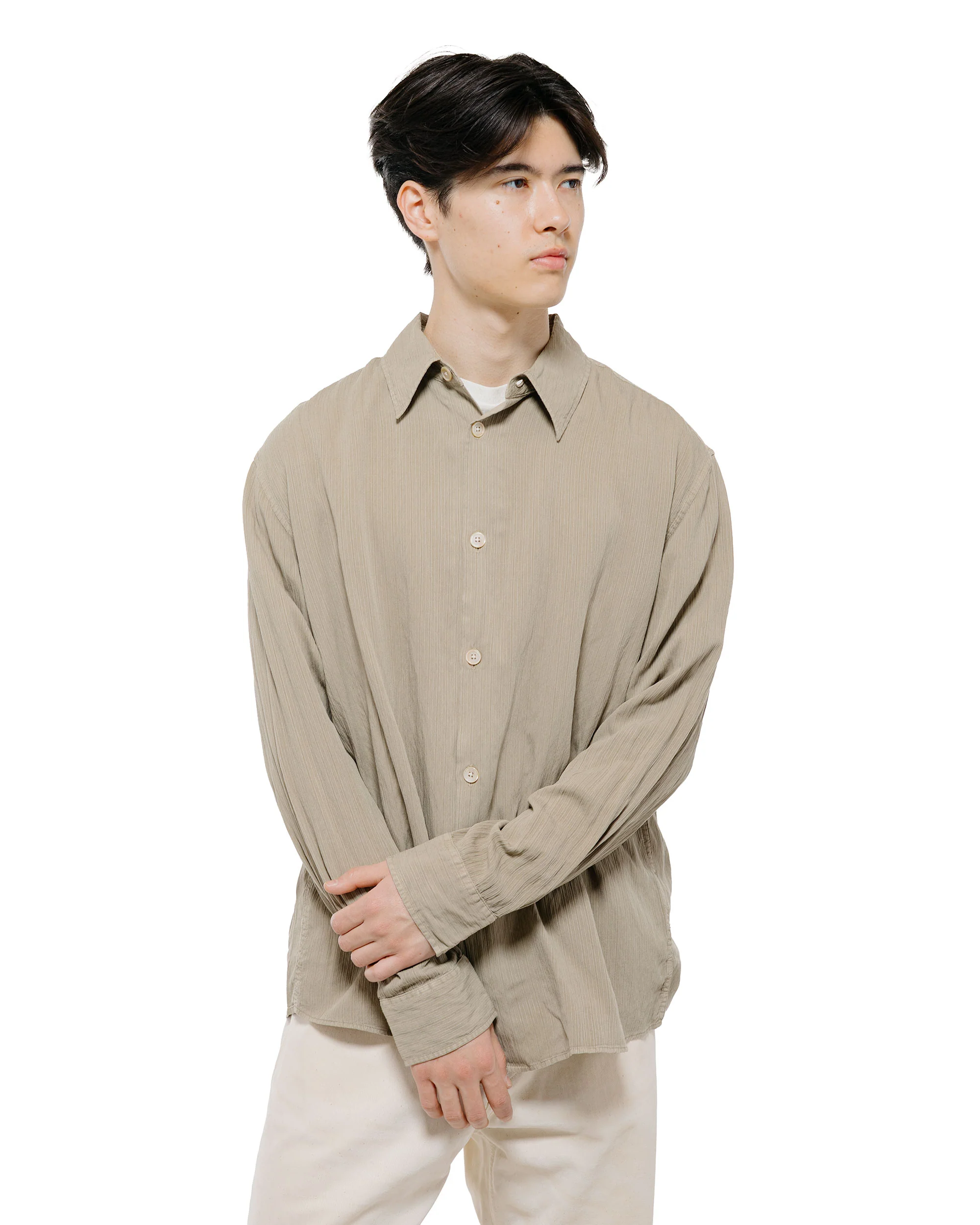 Our Legacy Beyond Shirt Sage Haze Ceremony Viscose - Image 2