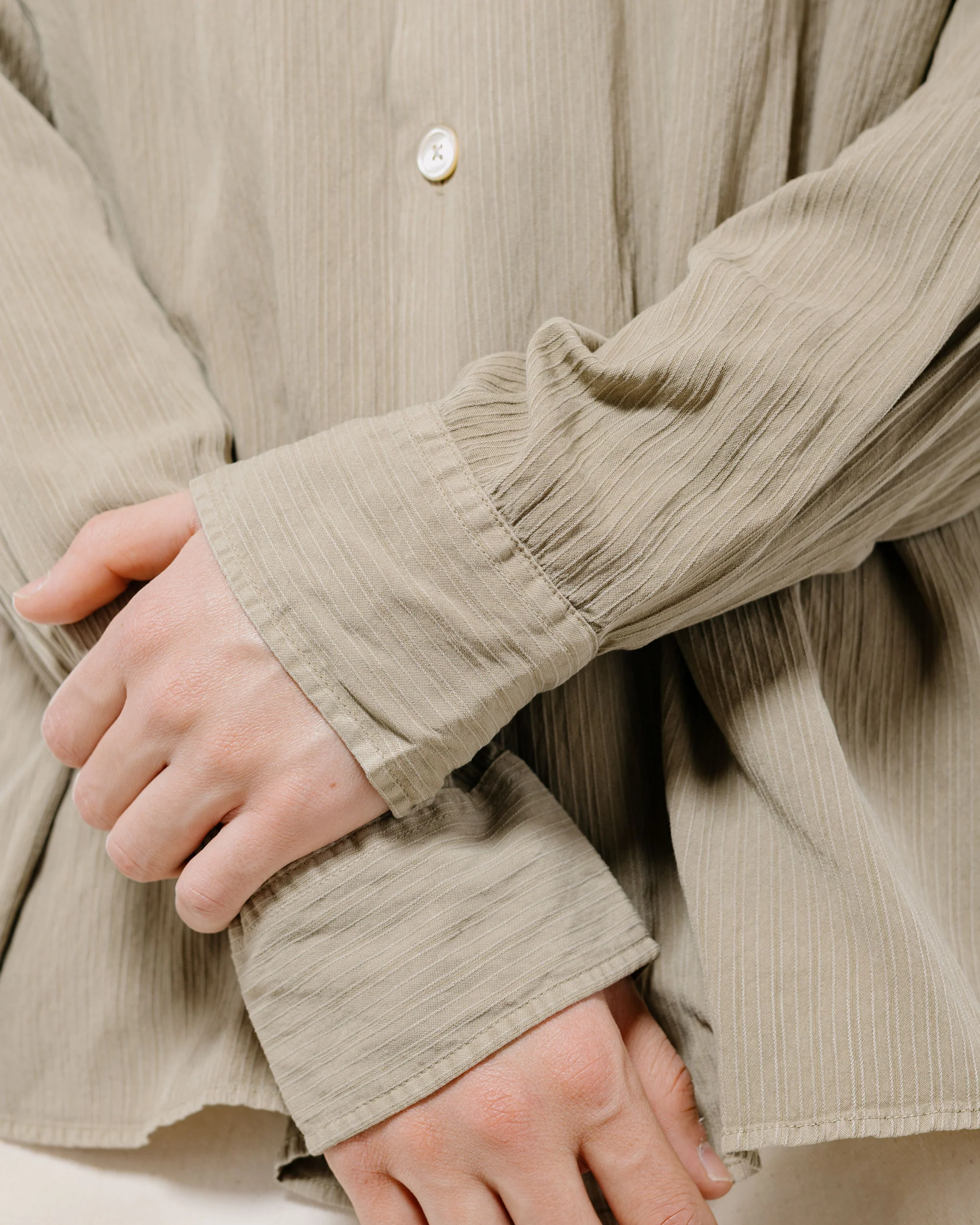 Our Legacy Beyond Shirt Sage Haze Ceremony Viscose - Image 3