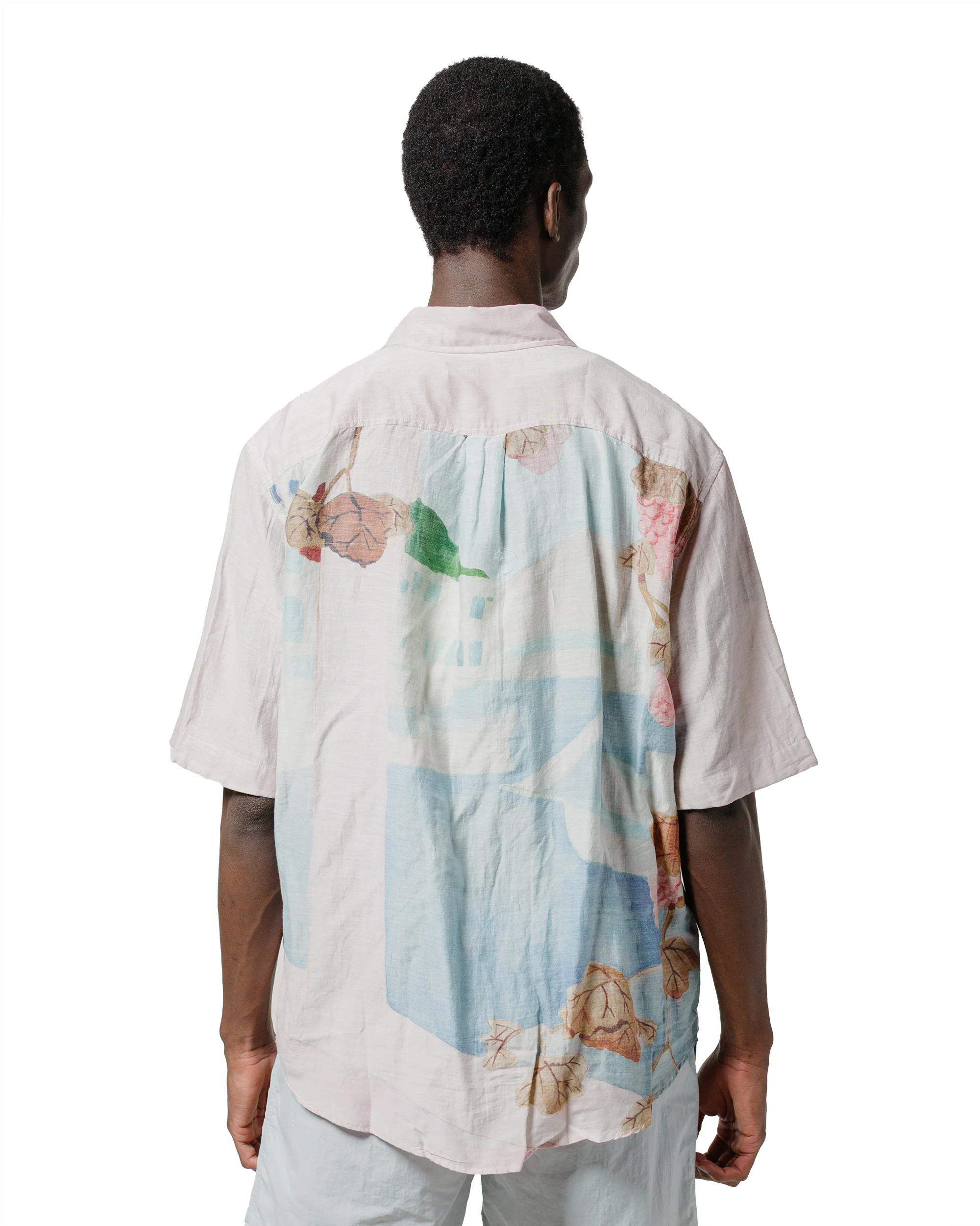 Our Legacy Beyond Shirt Shortsleeve Marina Vista Print Cotton Silk - Image 3