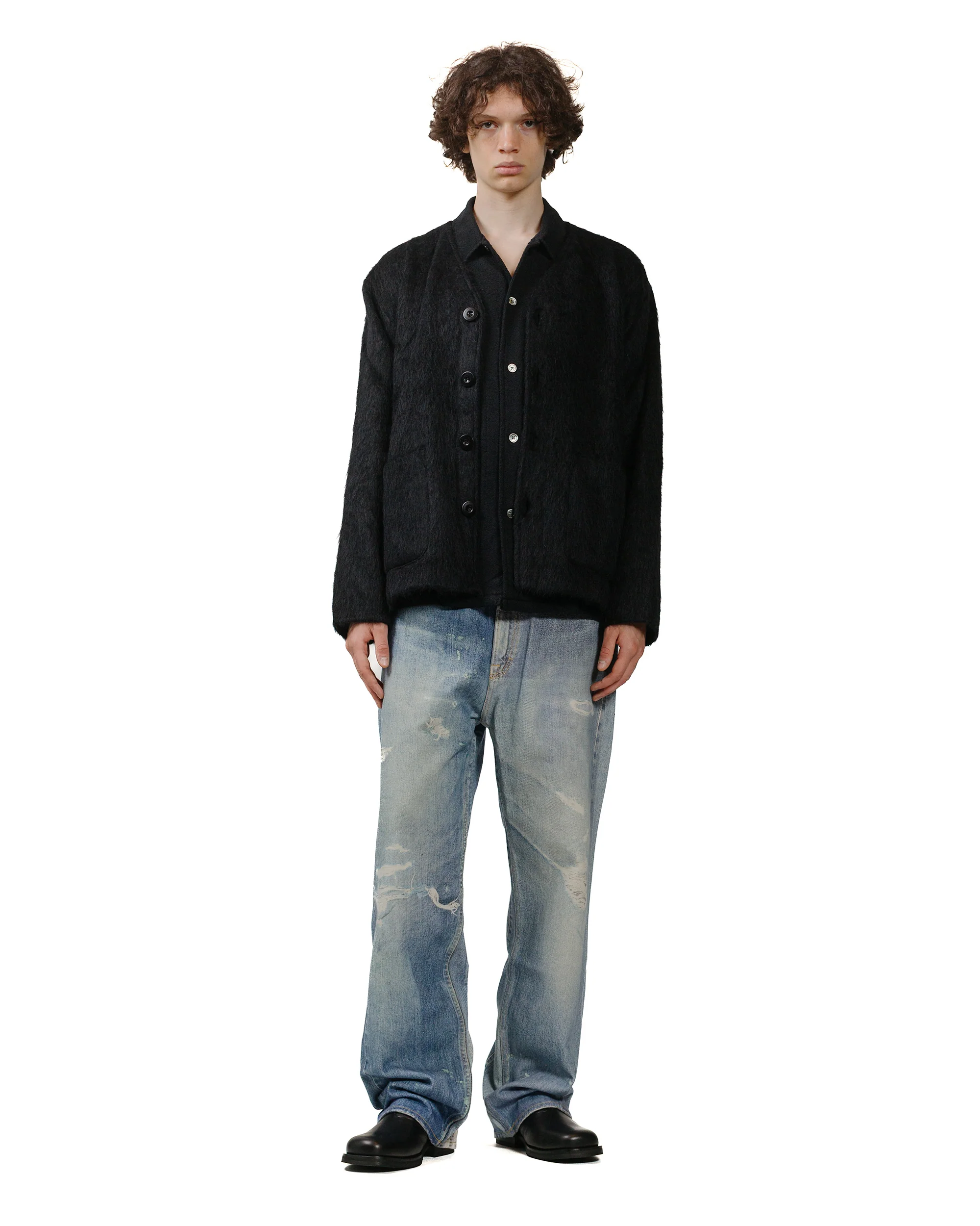 Our Legacy Cardigan Black Mohair - Image 4