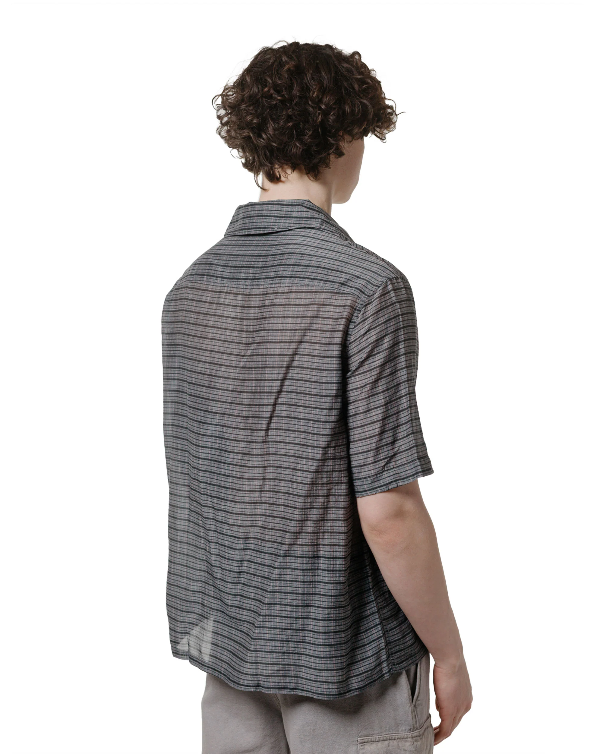 Our Legacy Heusen Shirt Shortsleeve Picnic Check Cotton Silk - Image 3