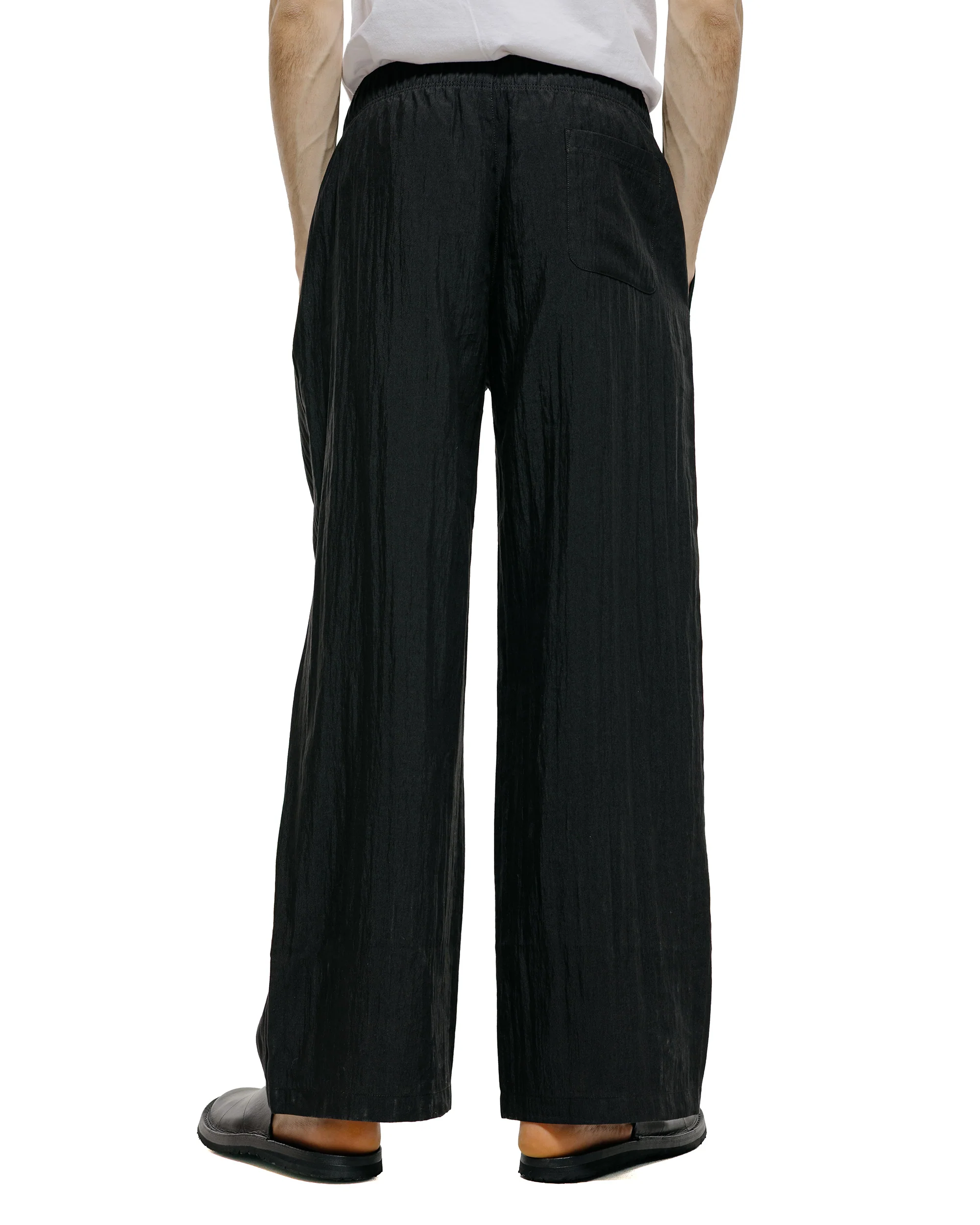 Our Legacy Leisure Trouser Soot Black Techflax - Image 3