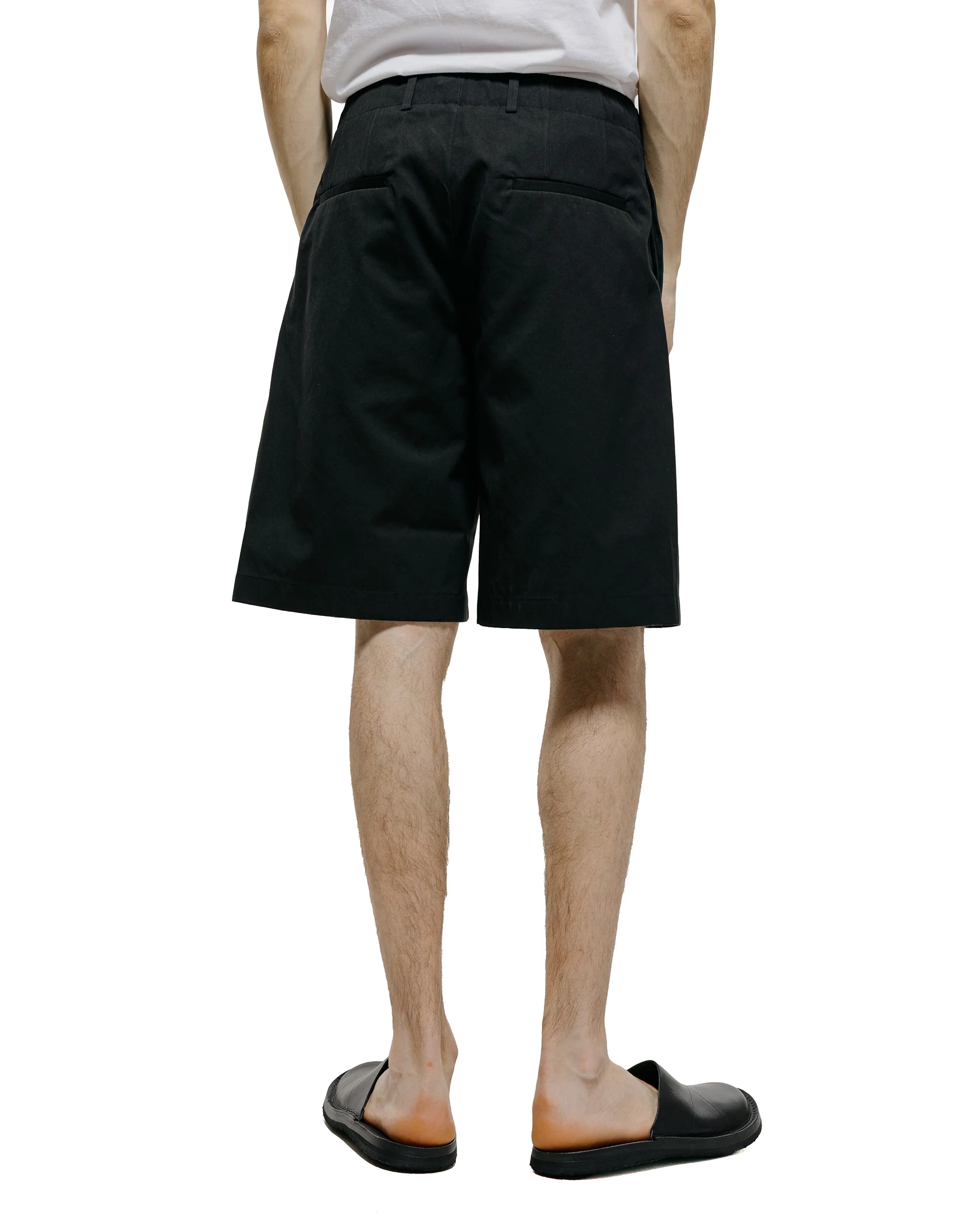 Our Legacy Ponte Shorts Studio Black Micro Canvas - Image 3
