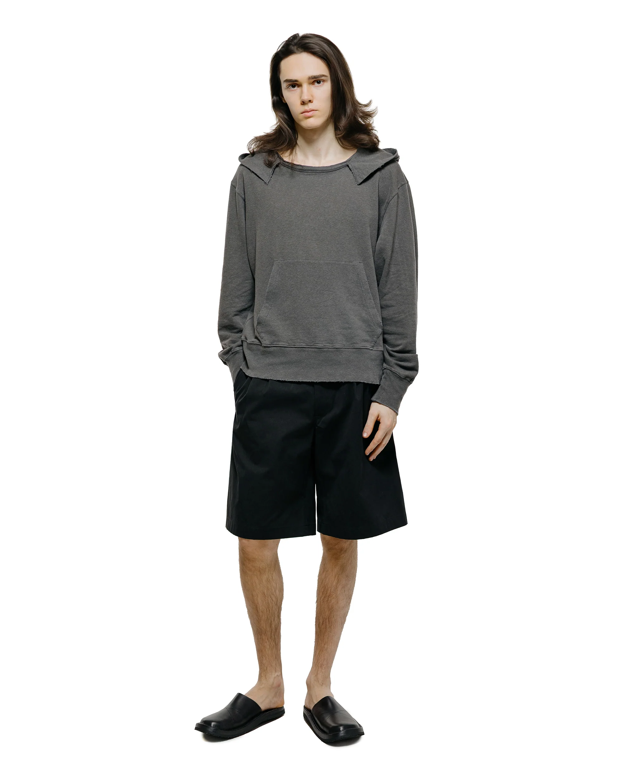 Our Legacy Ponte Shorts Studio Black Micro Canvas - Image 4