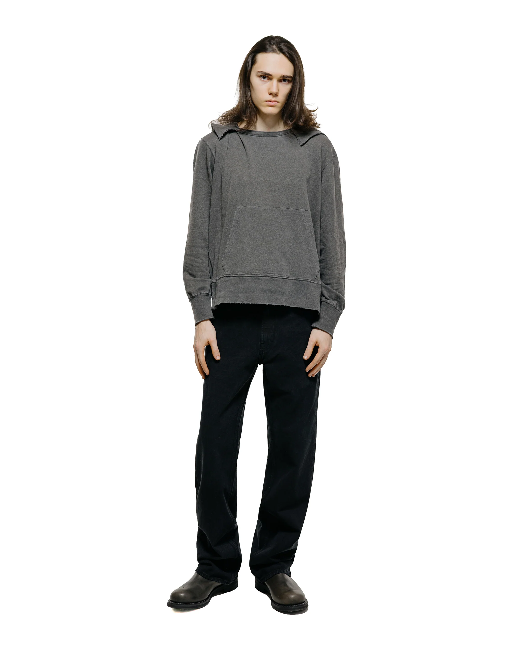 Our Legacy Relic Hoodie Washed Black Rogue Loopback - Image 4