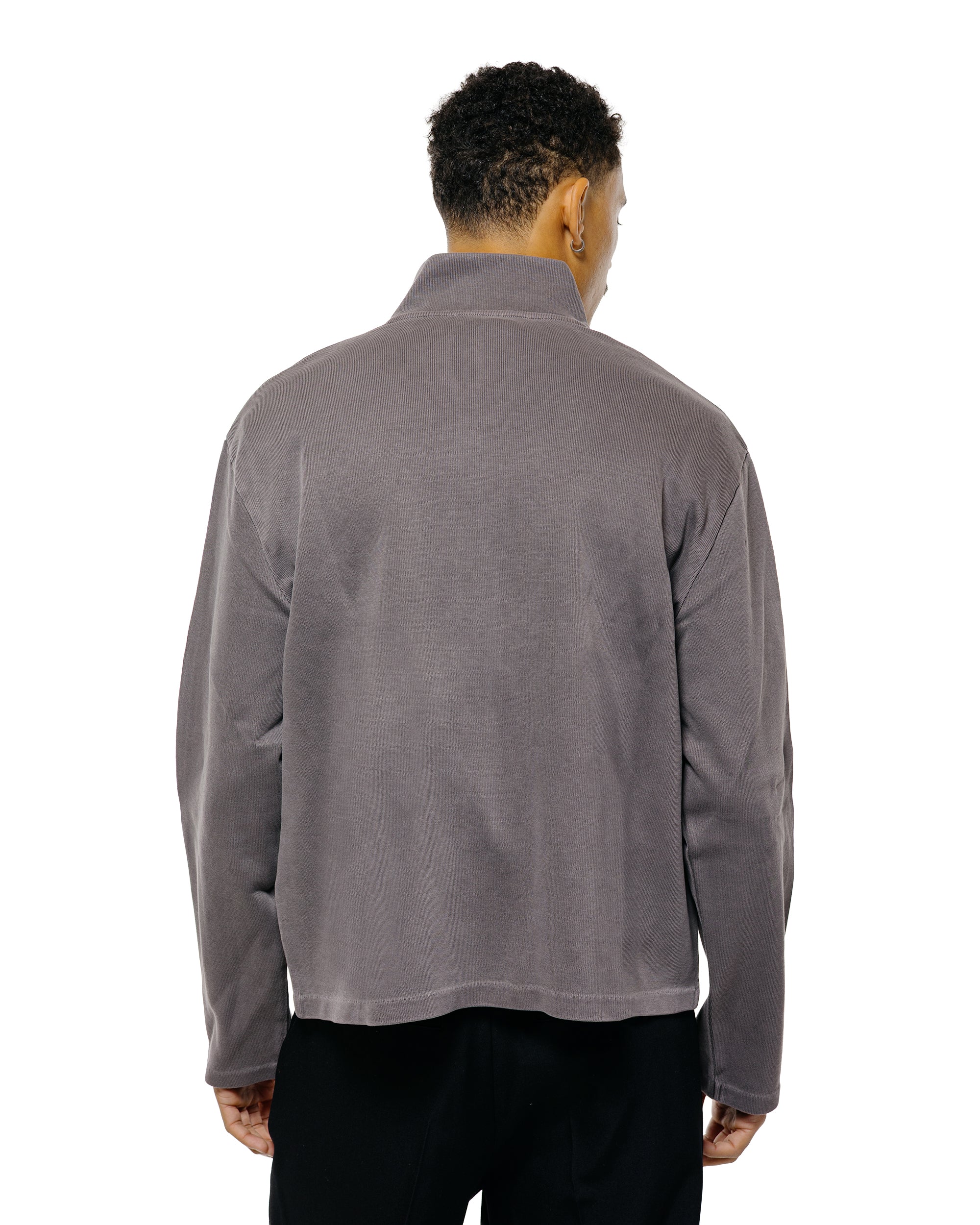Our Legacy Shrunken Full Zip Worn Graphite Athletic Rib - Image 3