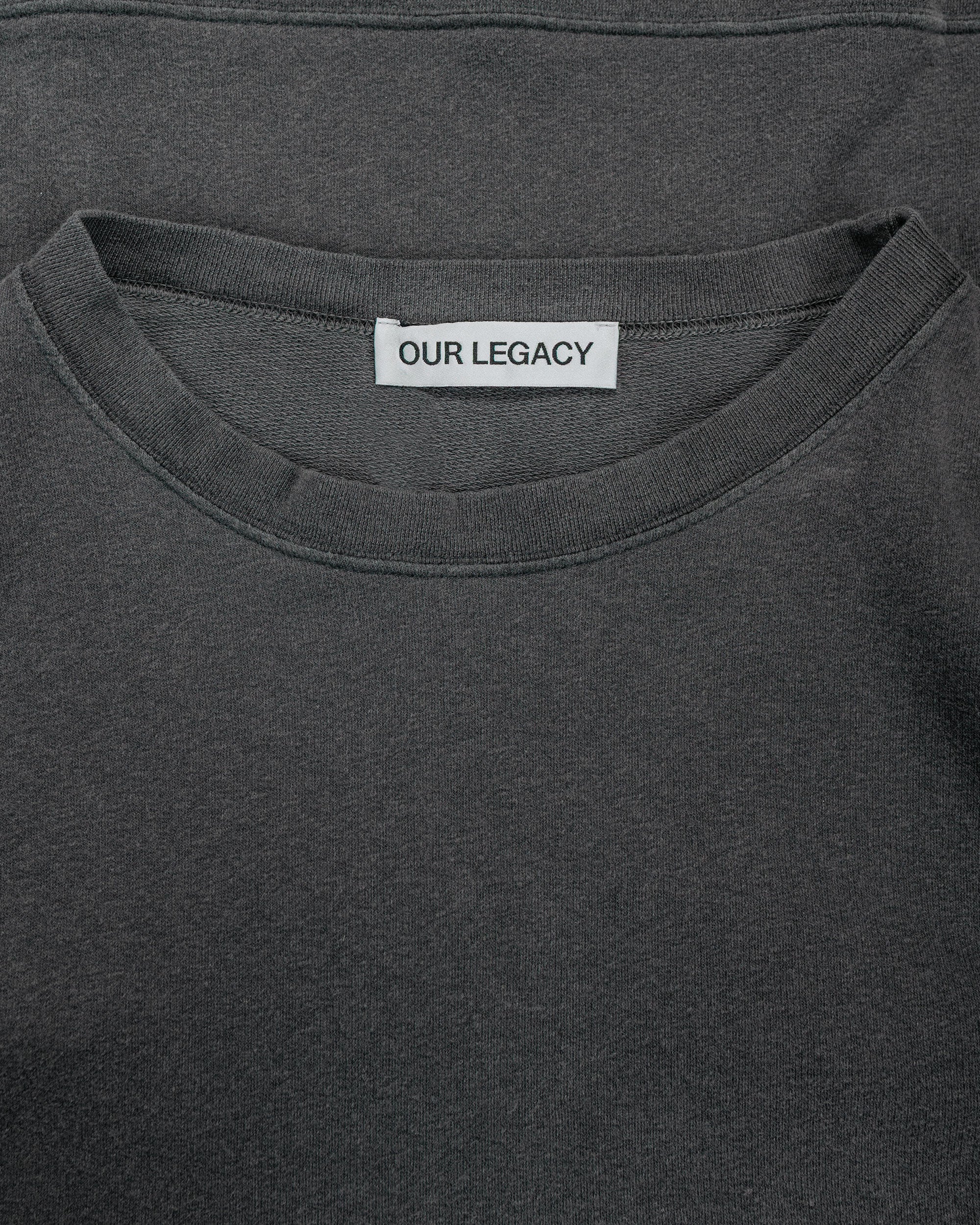 Our Legacy Slack Sweatshirt Washed Black Rogue Loopback - Image 5