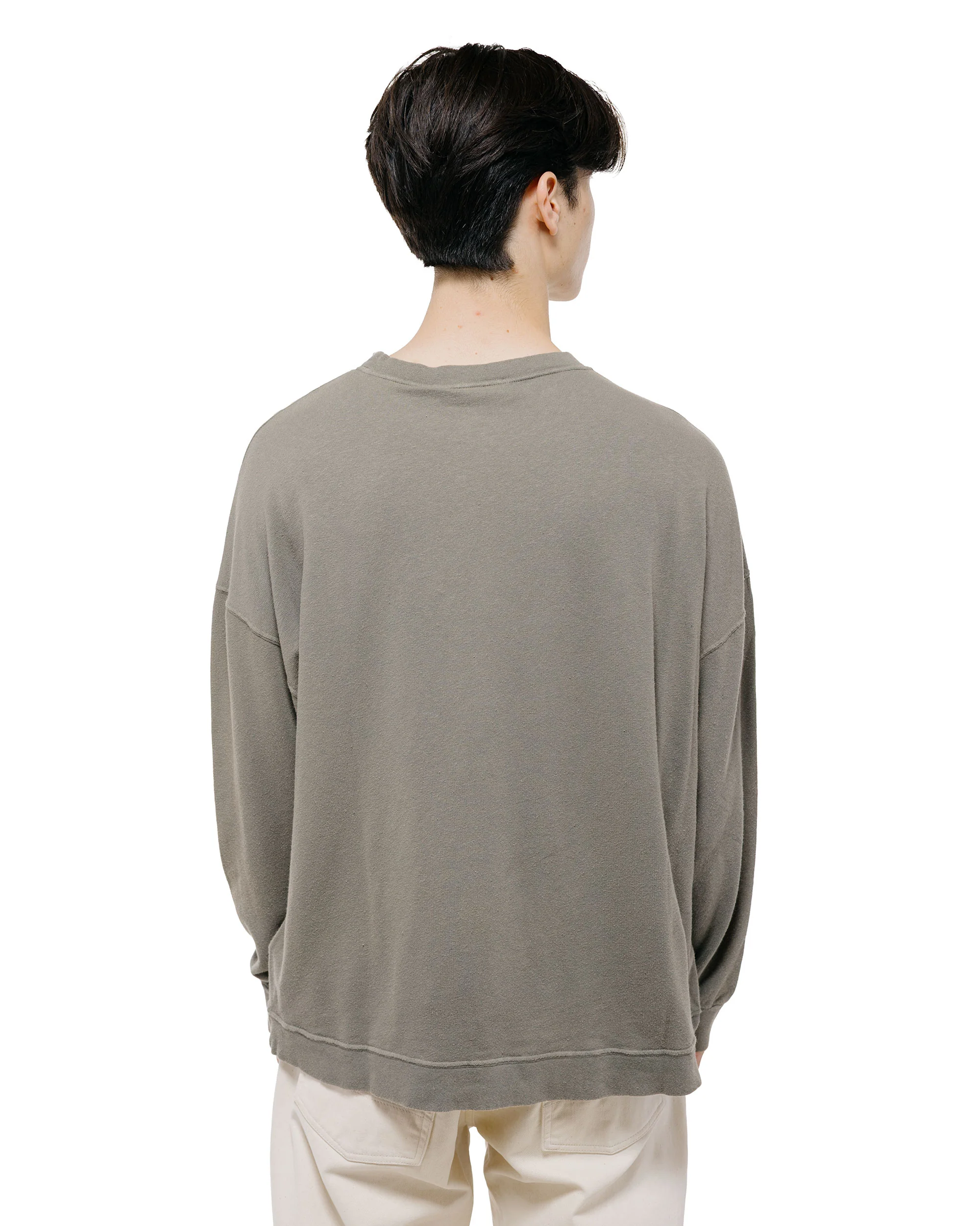 Our Legacy Slack Sweatshirt Worn Olive Rogue Loopback - Image 4