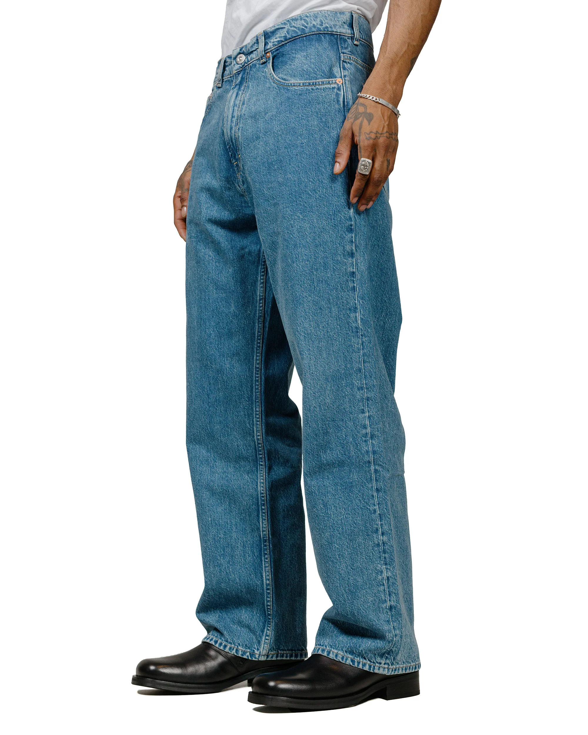 Our Legacy Third Cut Blue Tech Wash Denim - Image 2