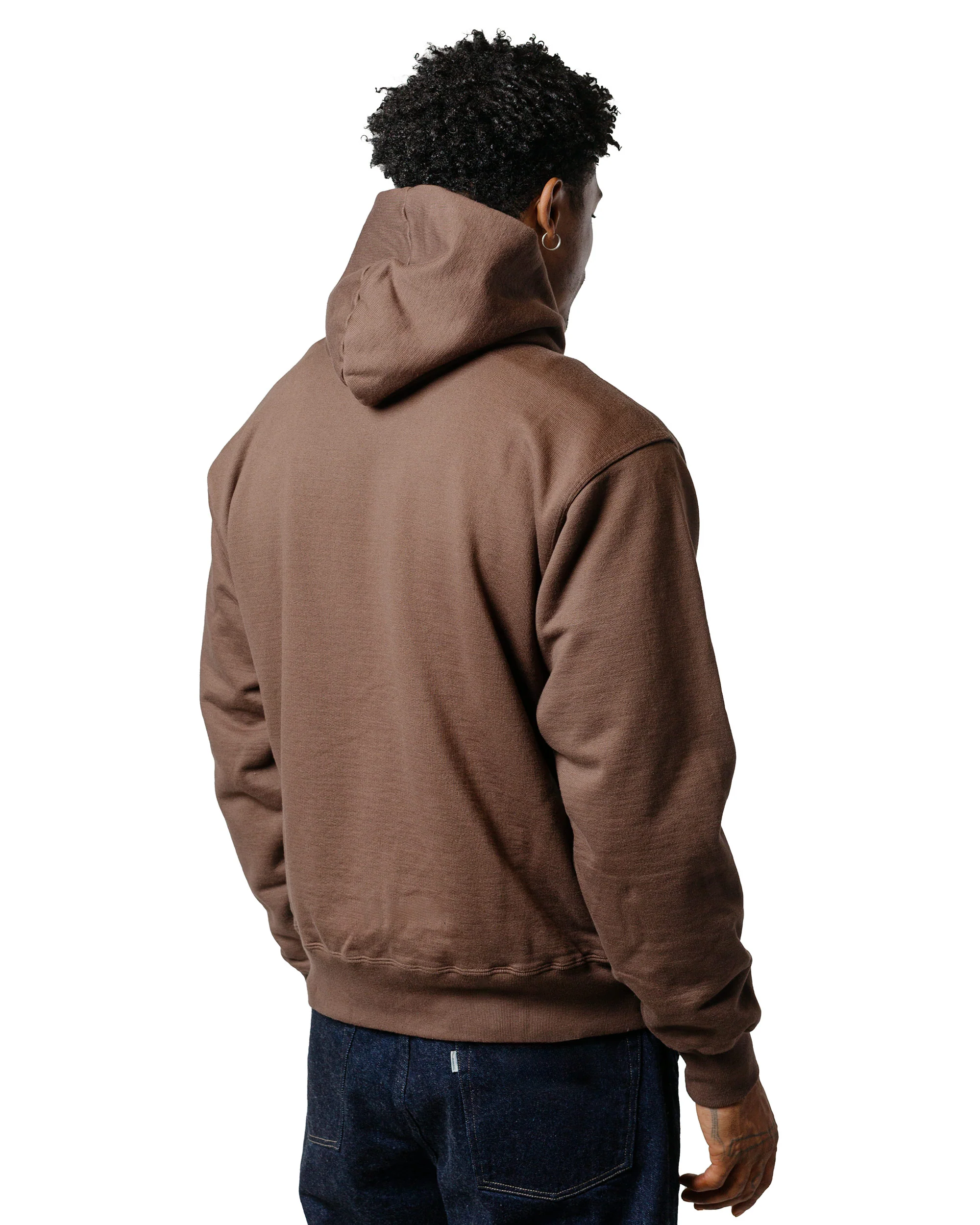Phigvel Athletic Full Zip Hoodie Stone Brown - Image 3