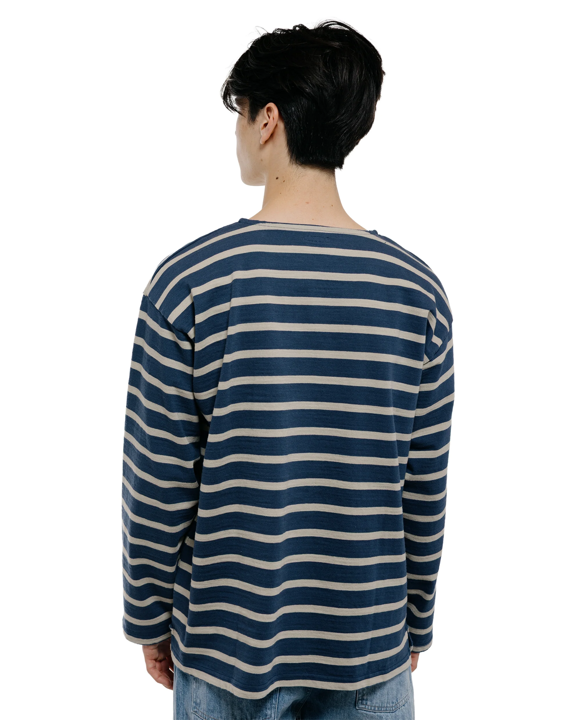 Phigvel Basque Shirts Sepia Blue/S. Beige - Image 4