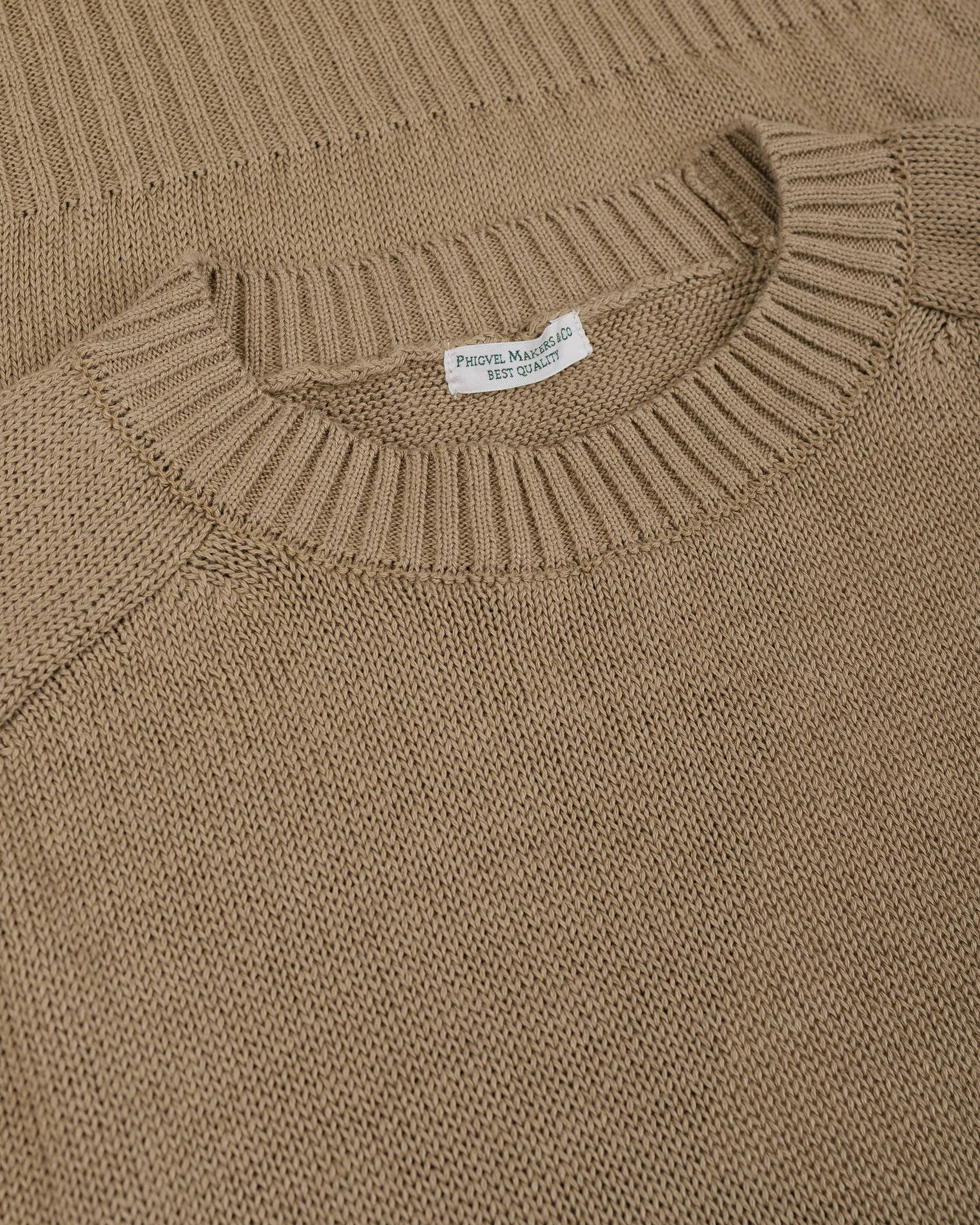 Phigvel C/L Crewneck Knit Sand Beige - Image 5