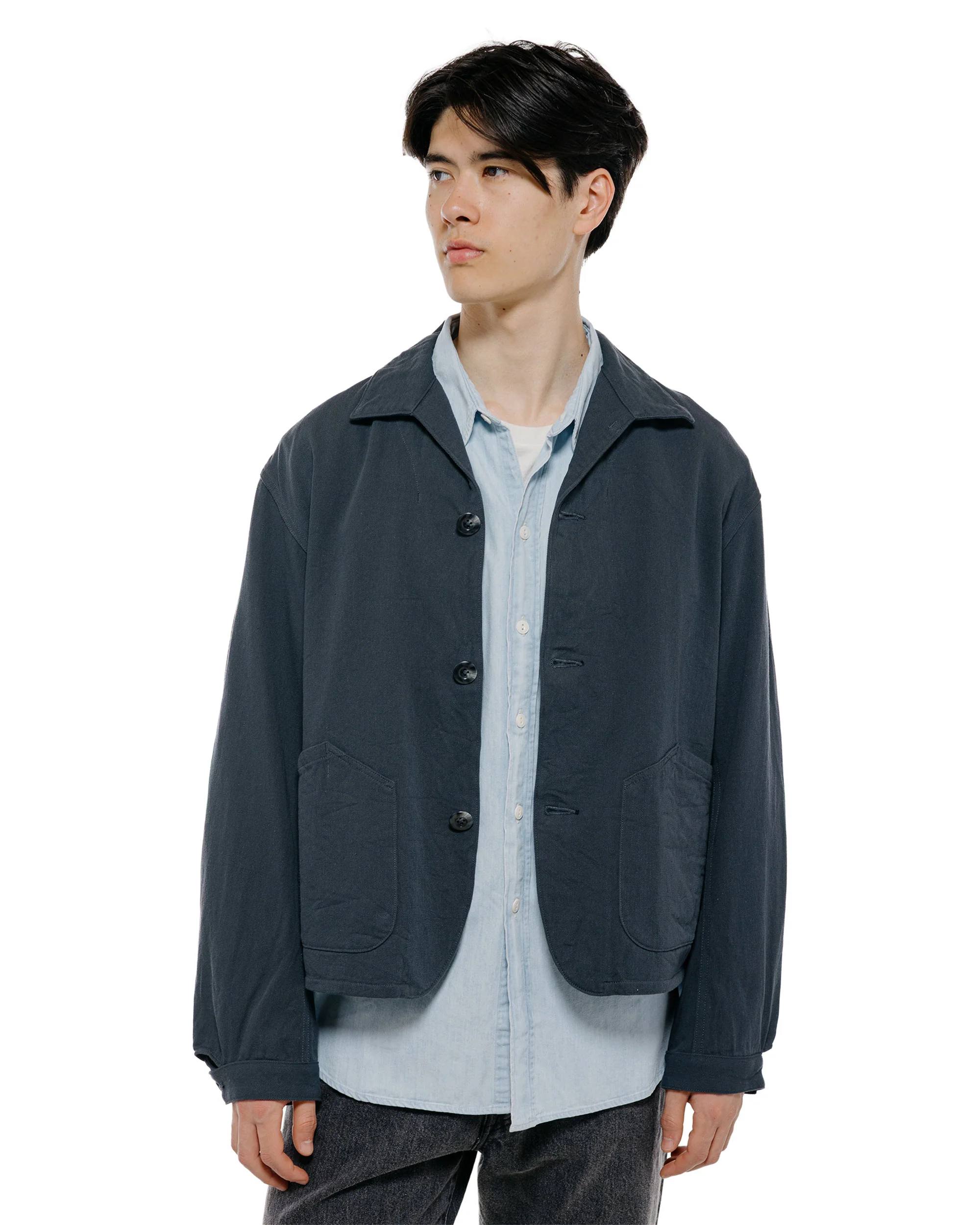 Phigvel Drill Cloth Field Jacket Dust Navy - Image 2