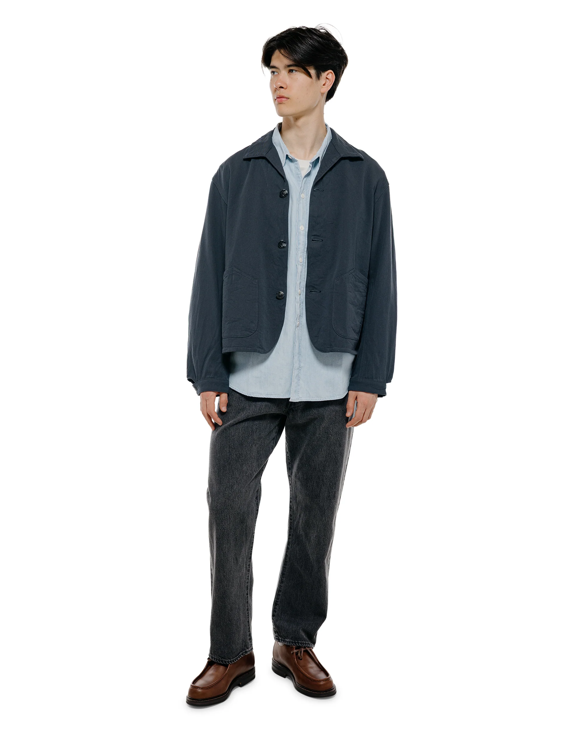 Phigvel Drill Cloth Field Jacket Dust Navy - Image 5