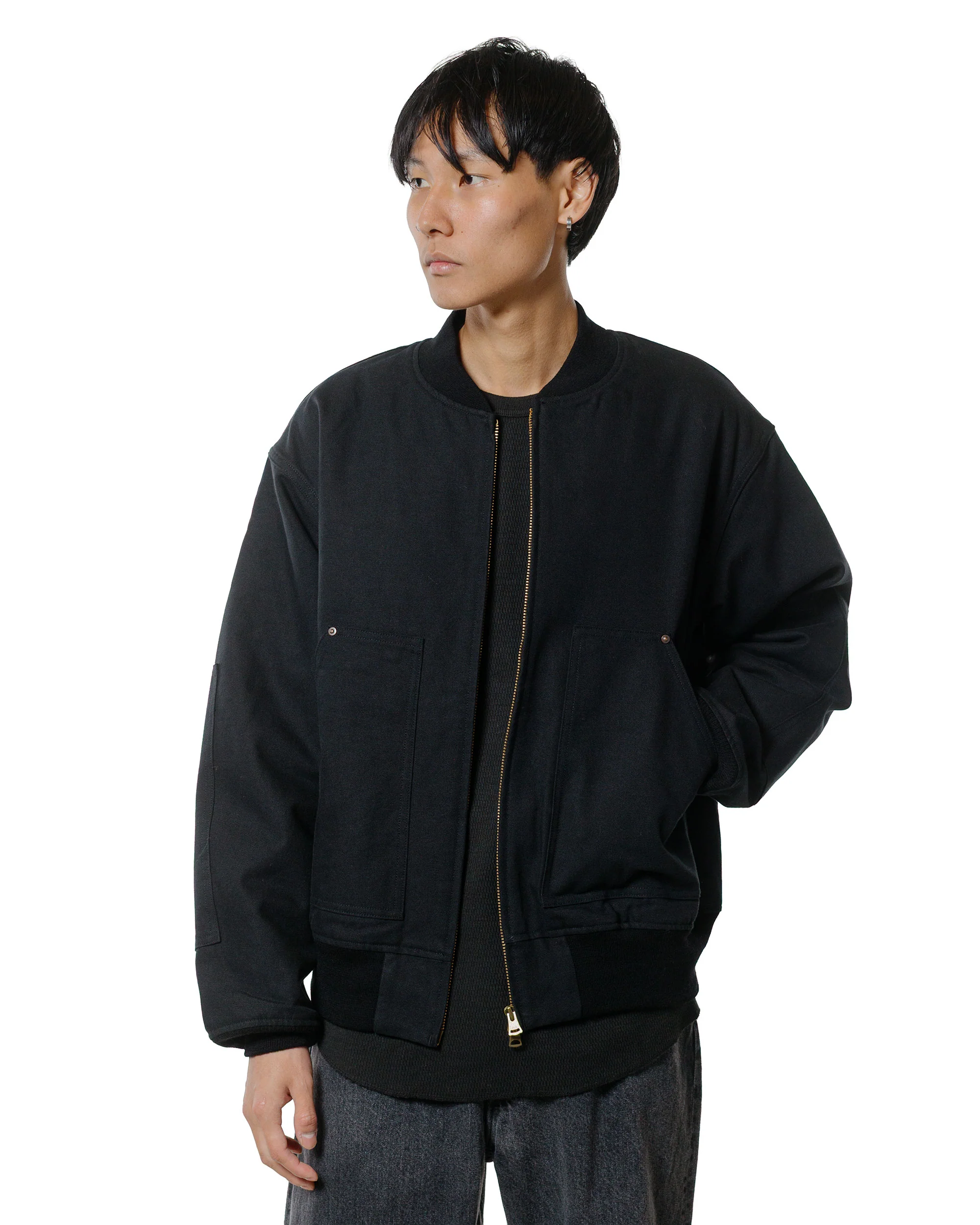 Phigvel Duck Cloth Workaday Blouson Ink Black - Image 2