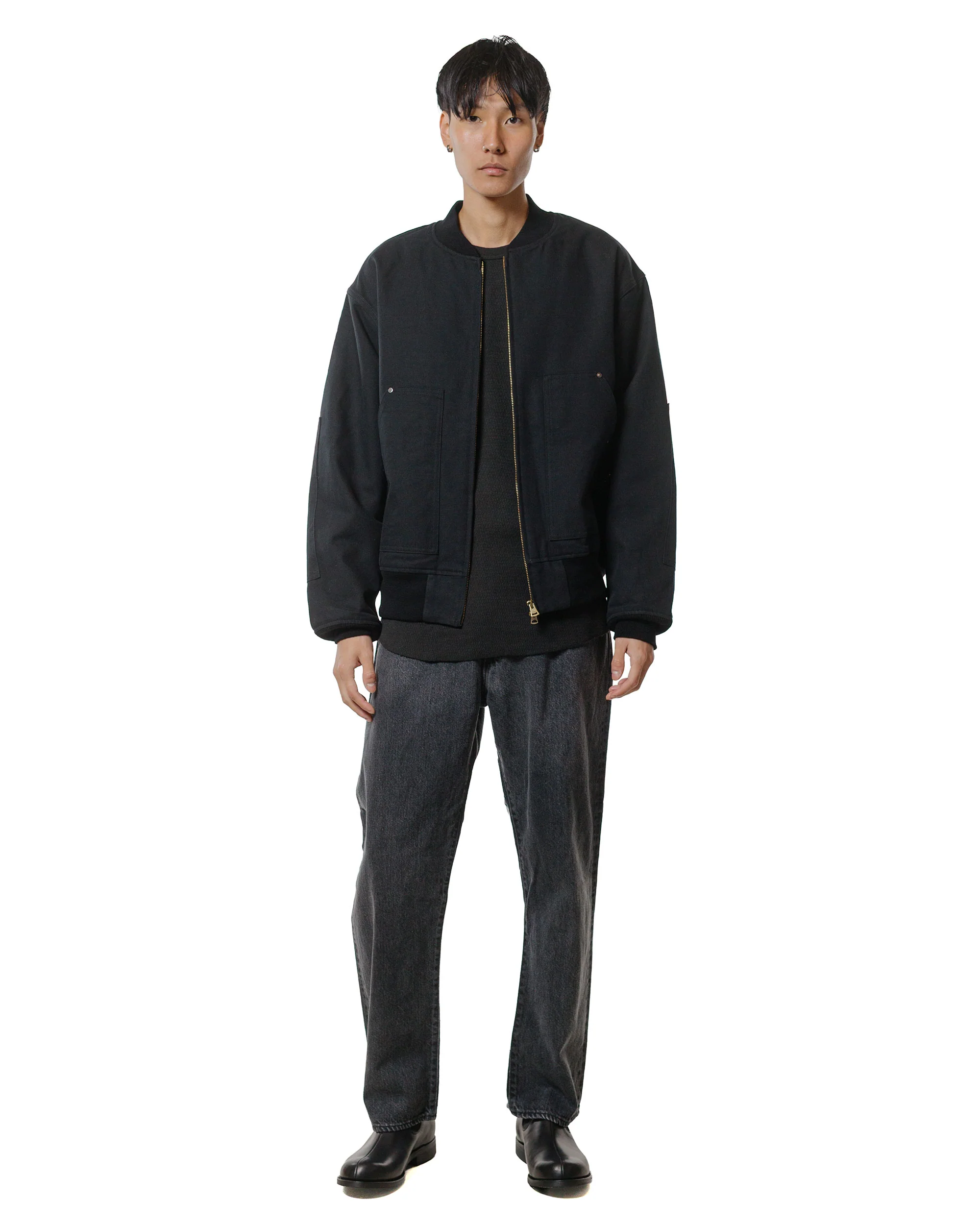 Phigvel Duck Cloth Workaday Blouson Ink Black - Image 4