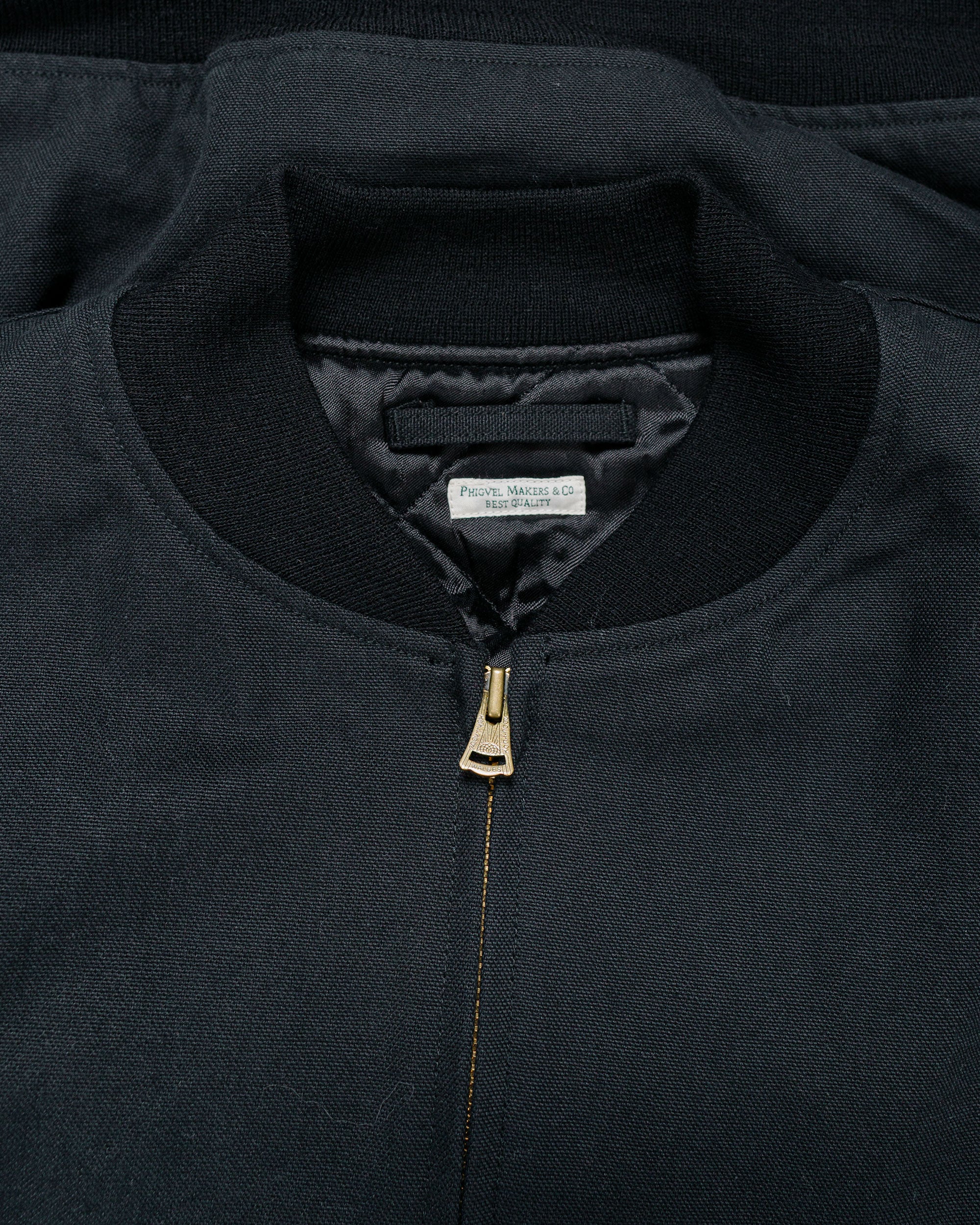 Phigvel Duck Cloth Workaday Blouson Ink Black - Image 5