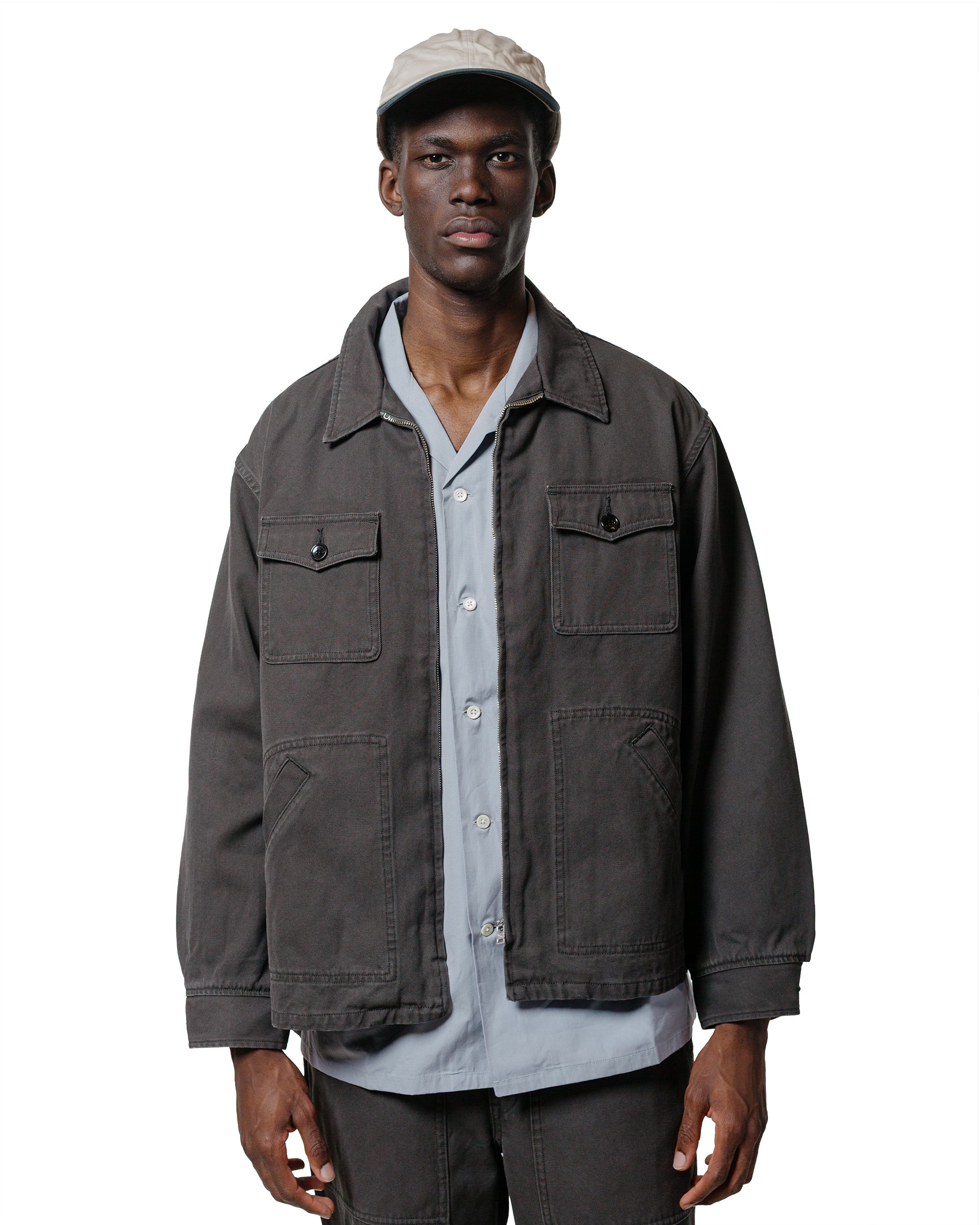 Phigvel Duck Cloth Workaday Jacket Charcoal - Image 2