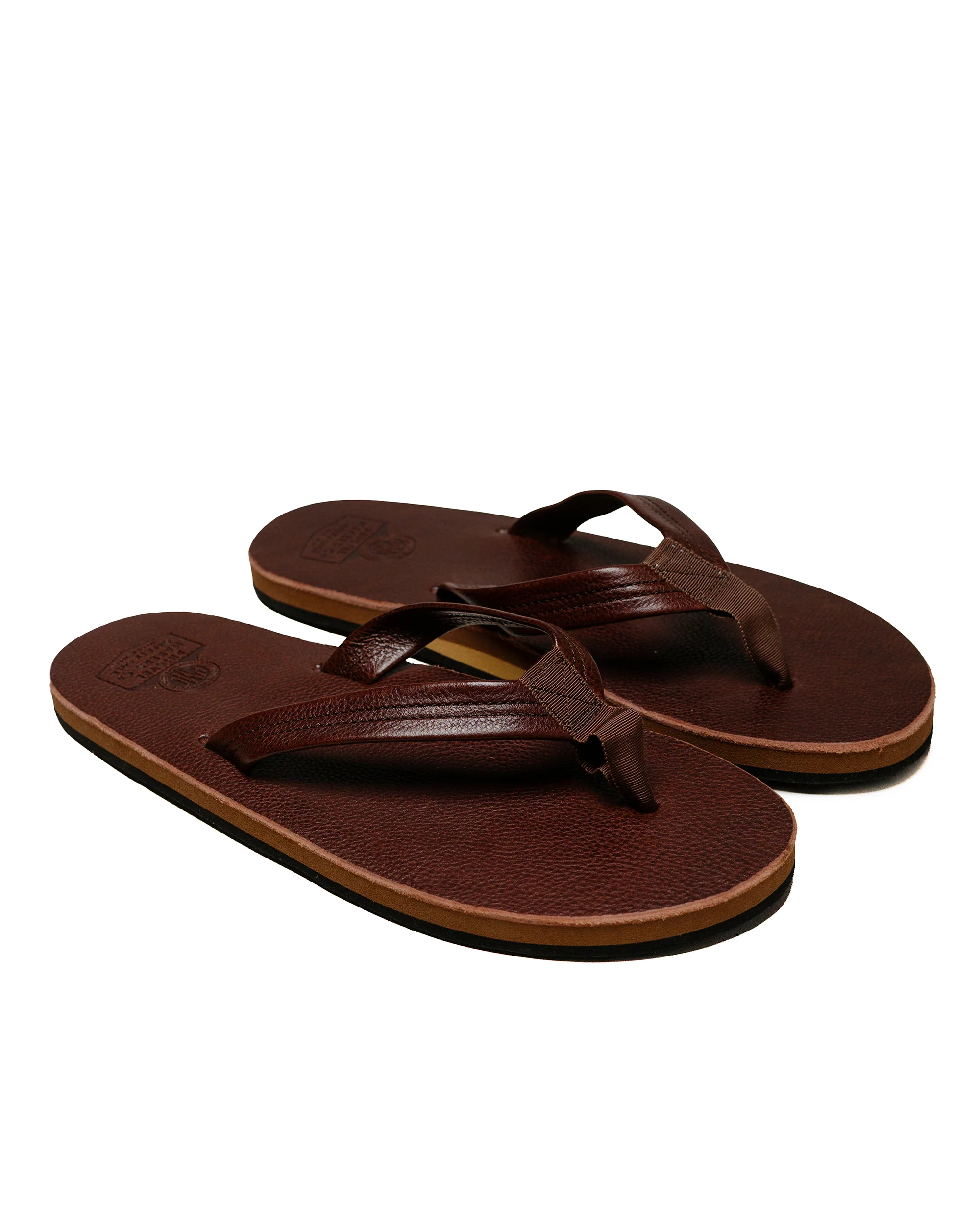Phigvel Leather Beach Sandals Brown - Image 2