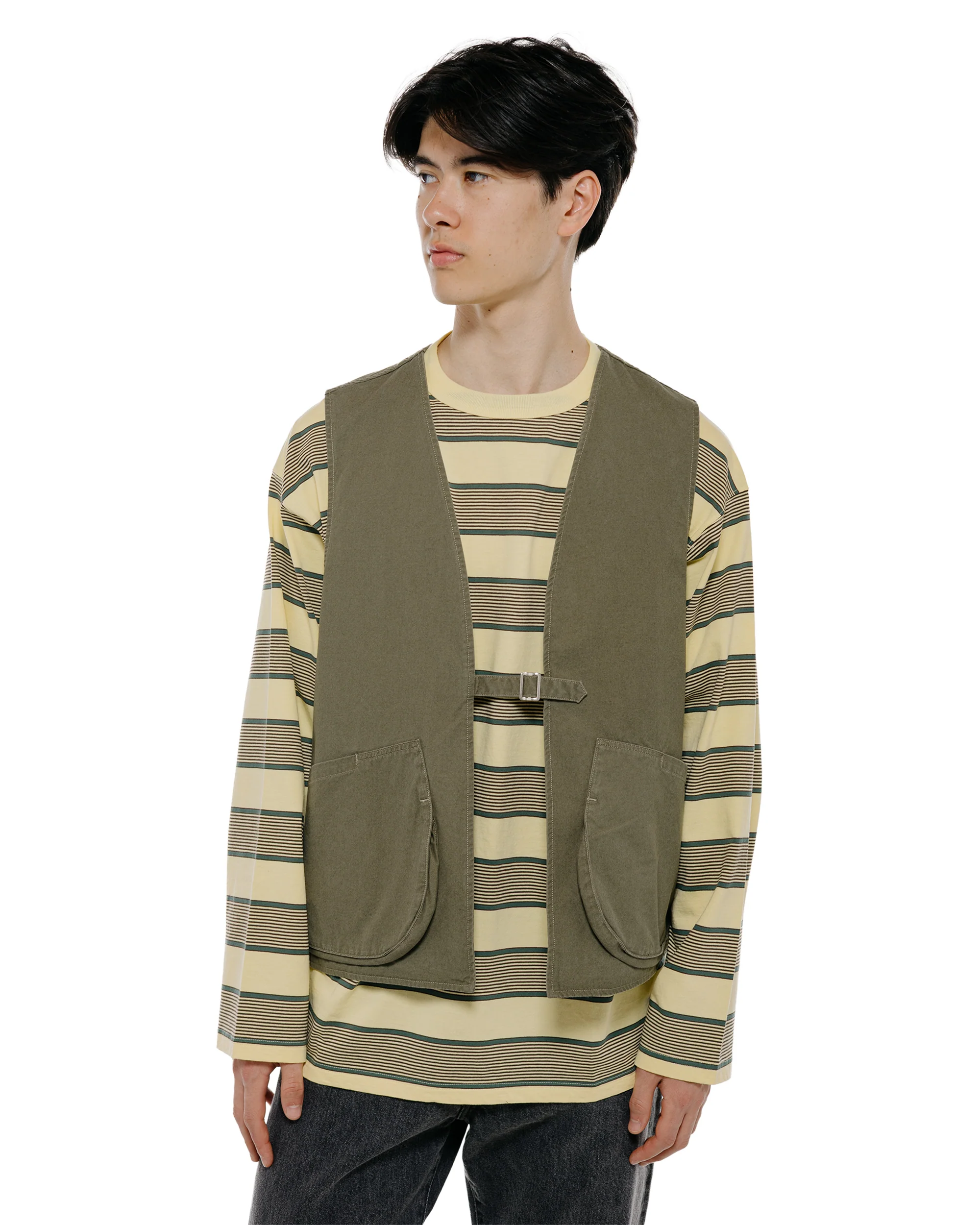 Phigvel Poplin Cloth Hunting Vest Faded Olive - Image 2
