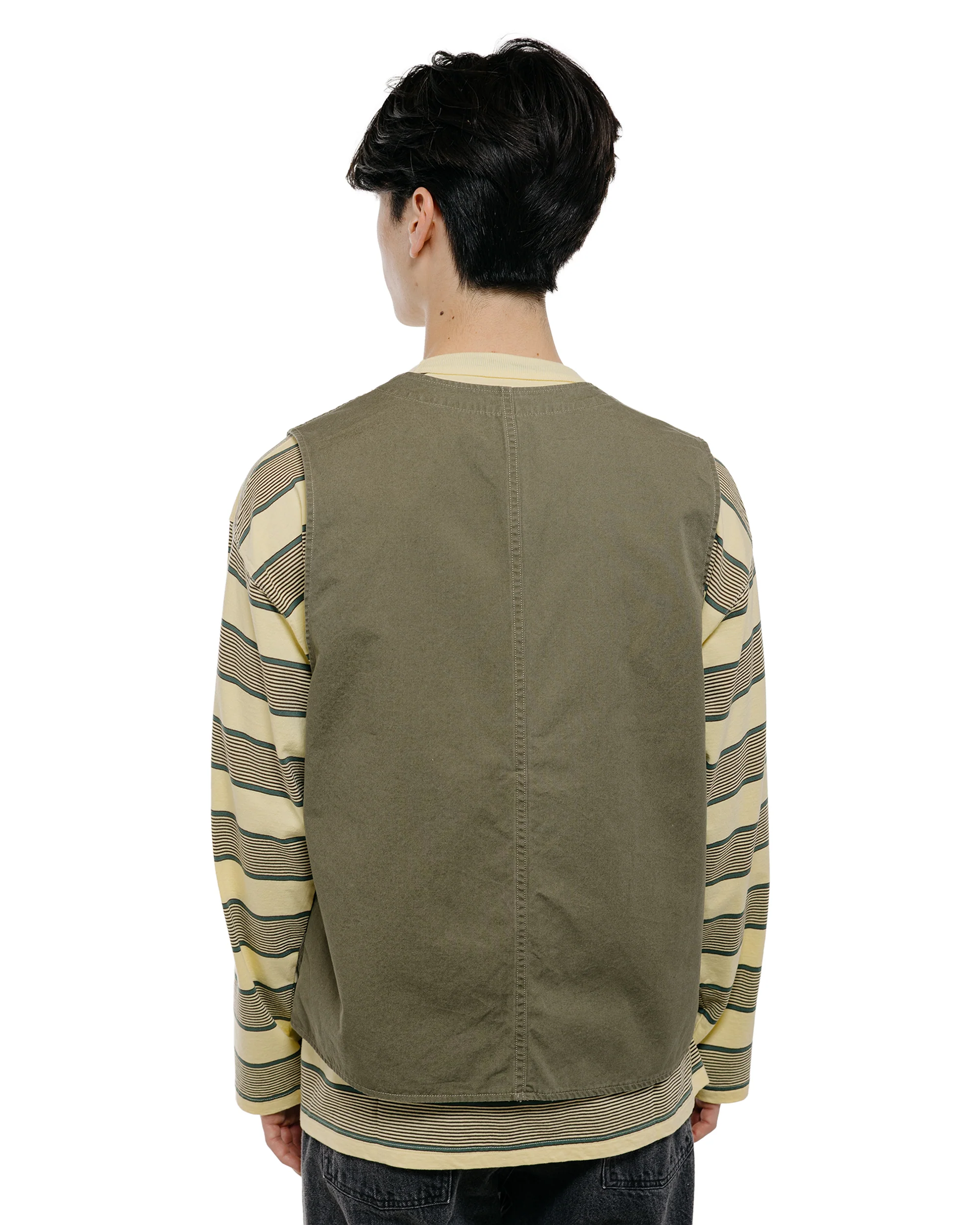 Phigvel Poplin Cloth Hunting Vest Faded Olive - Image 4