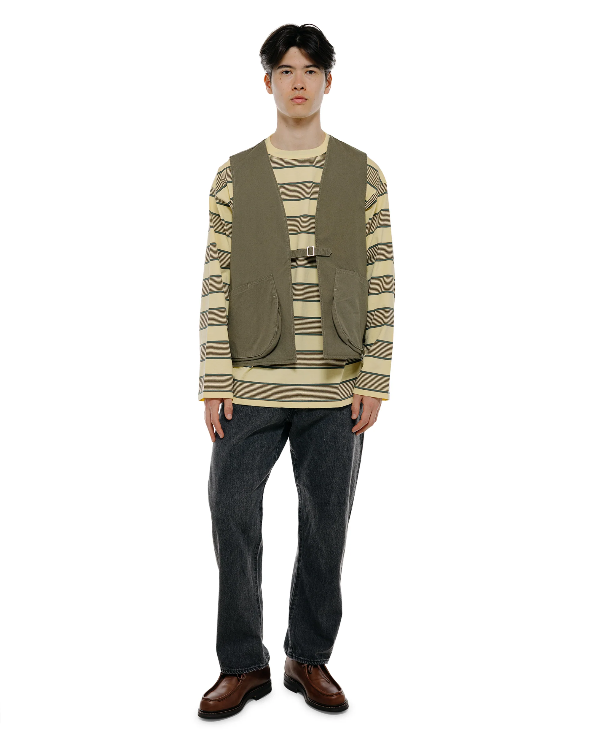 Phigvel Poplin Cloth Hunting Vest Faded Olive - Image 5